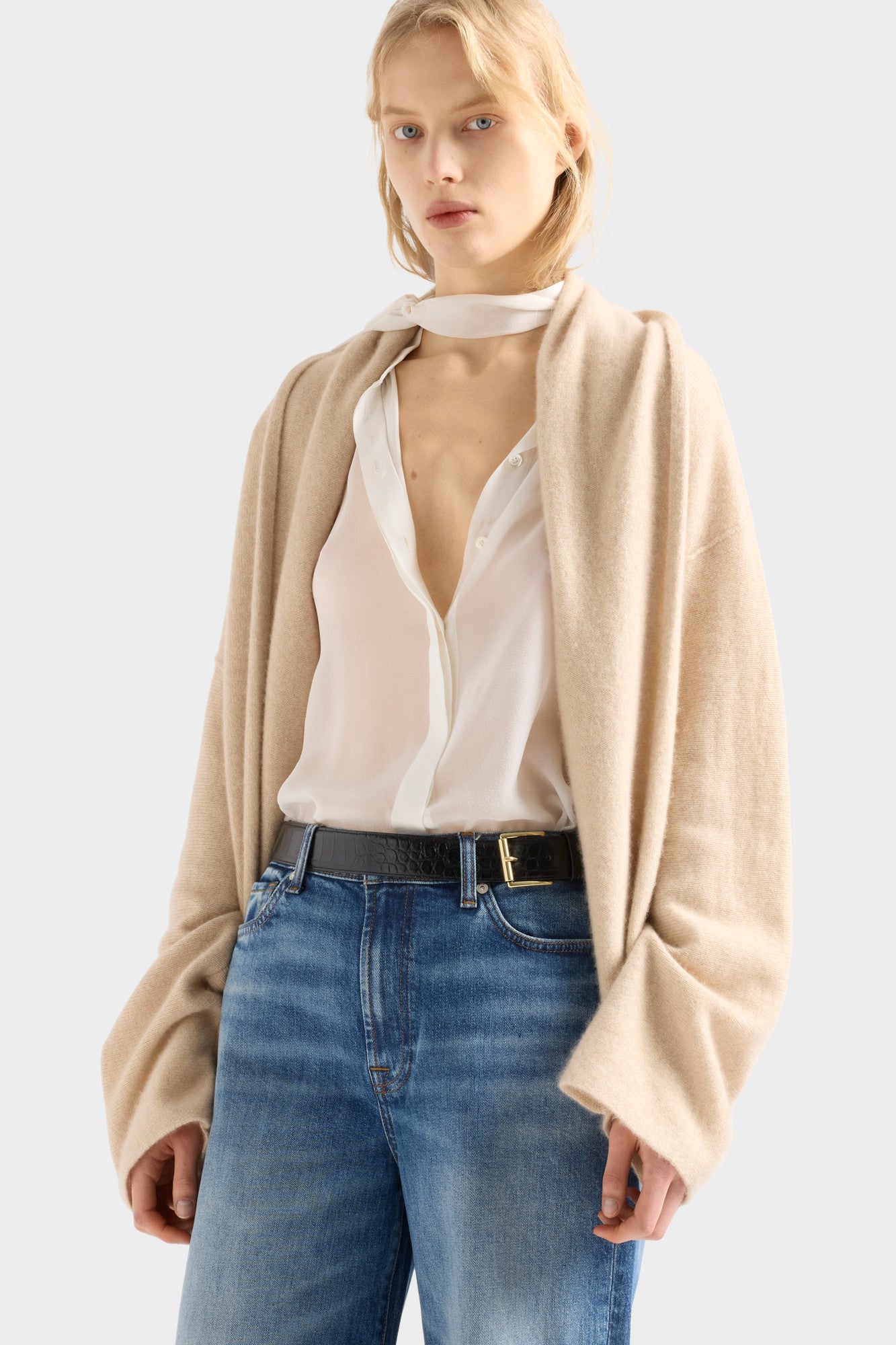 7-for-all-mankind-shawl-cardigan-kaschmir-cardigan-birch image 3