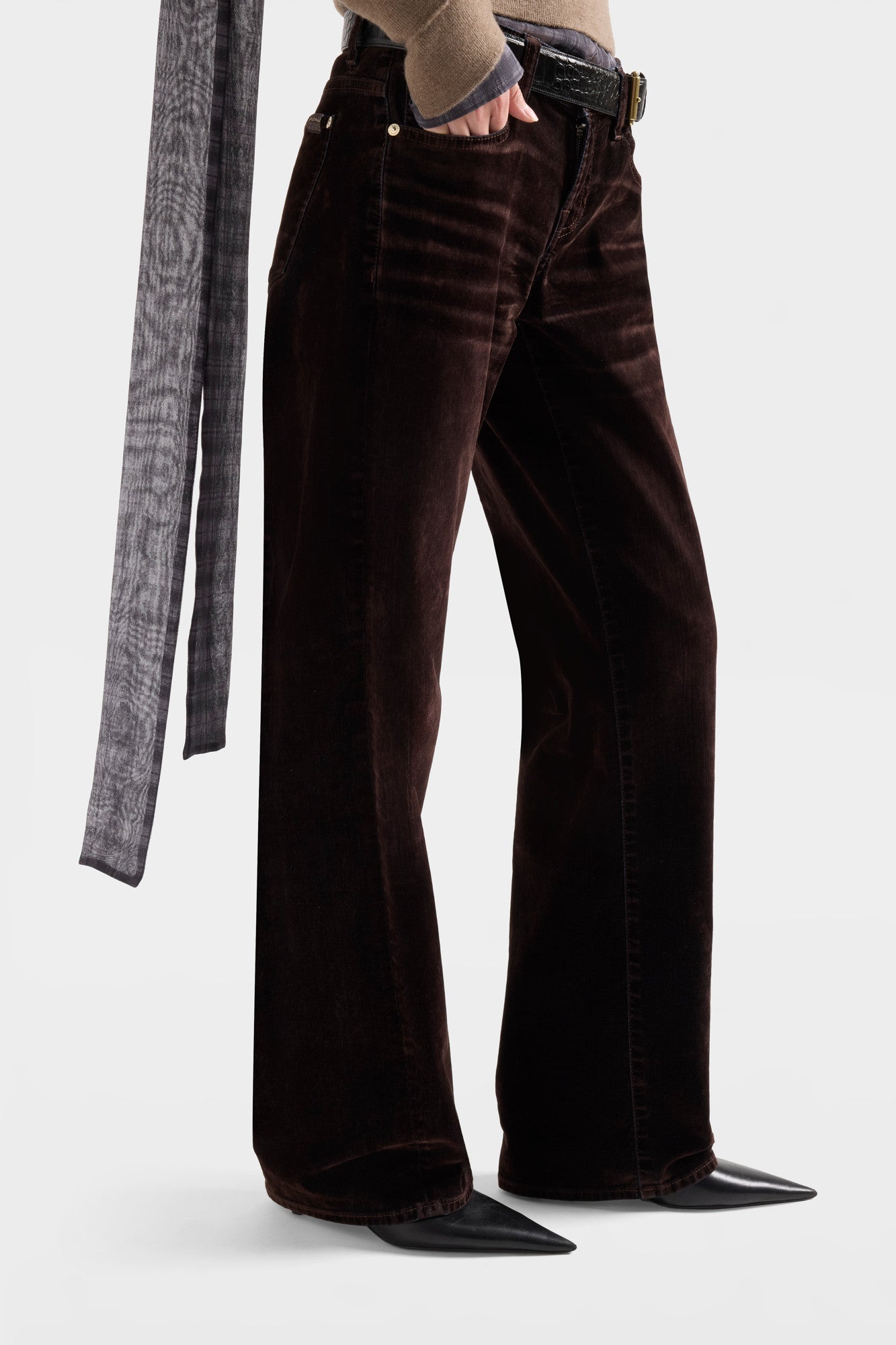 7-for-all-mankind-low-straight-jeans-flock-denim-in-brown image 6