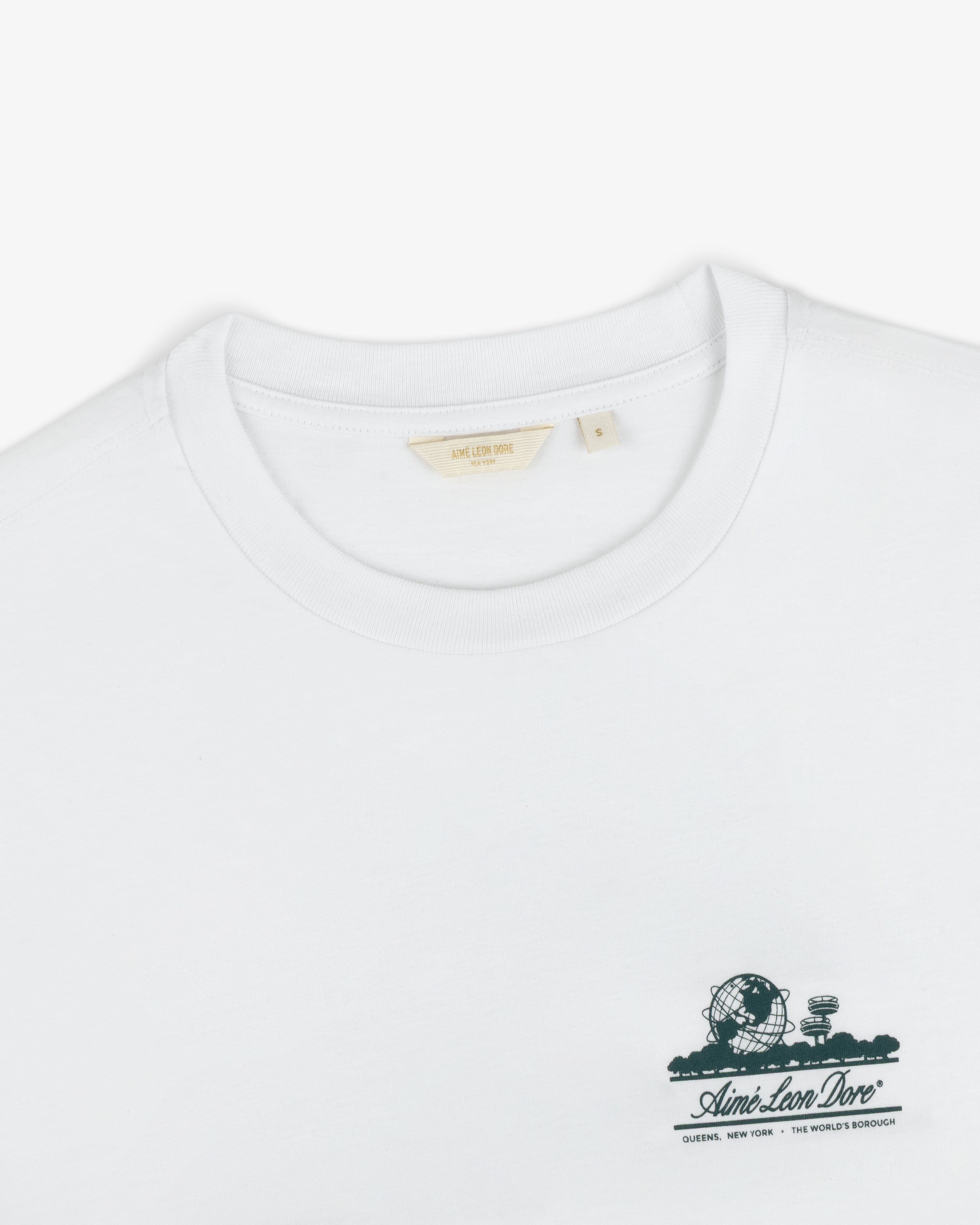 aim-leon-dore-cropped-unisphere-tee-t-shirt-wei-aloe-blend-boxy image 5