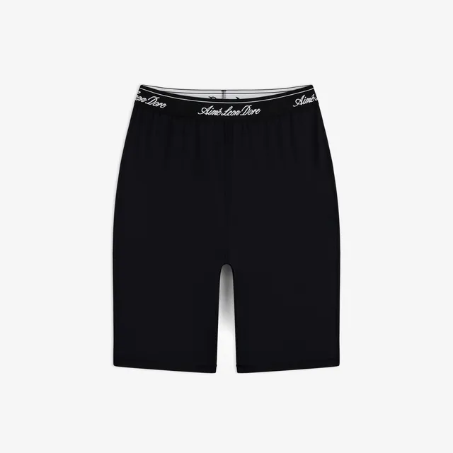 aim-leon-dore-logo-biker-short-schwarz-damen image 1