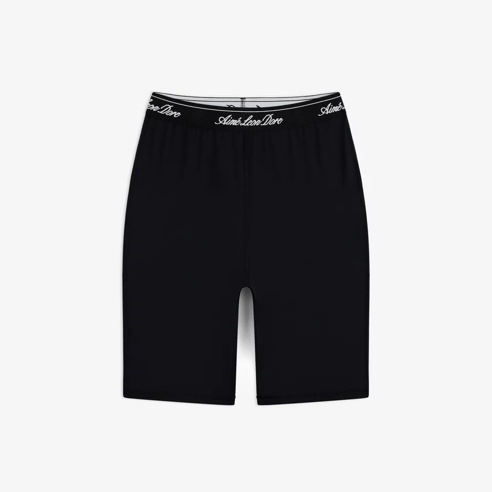 aim-leon-dore-logo-biker-short-schwarz-damen image 1
