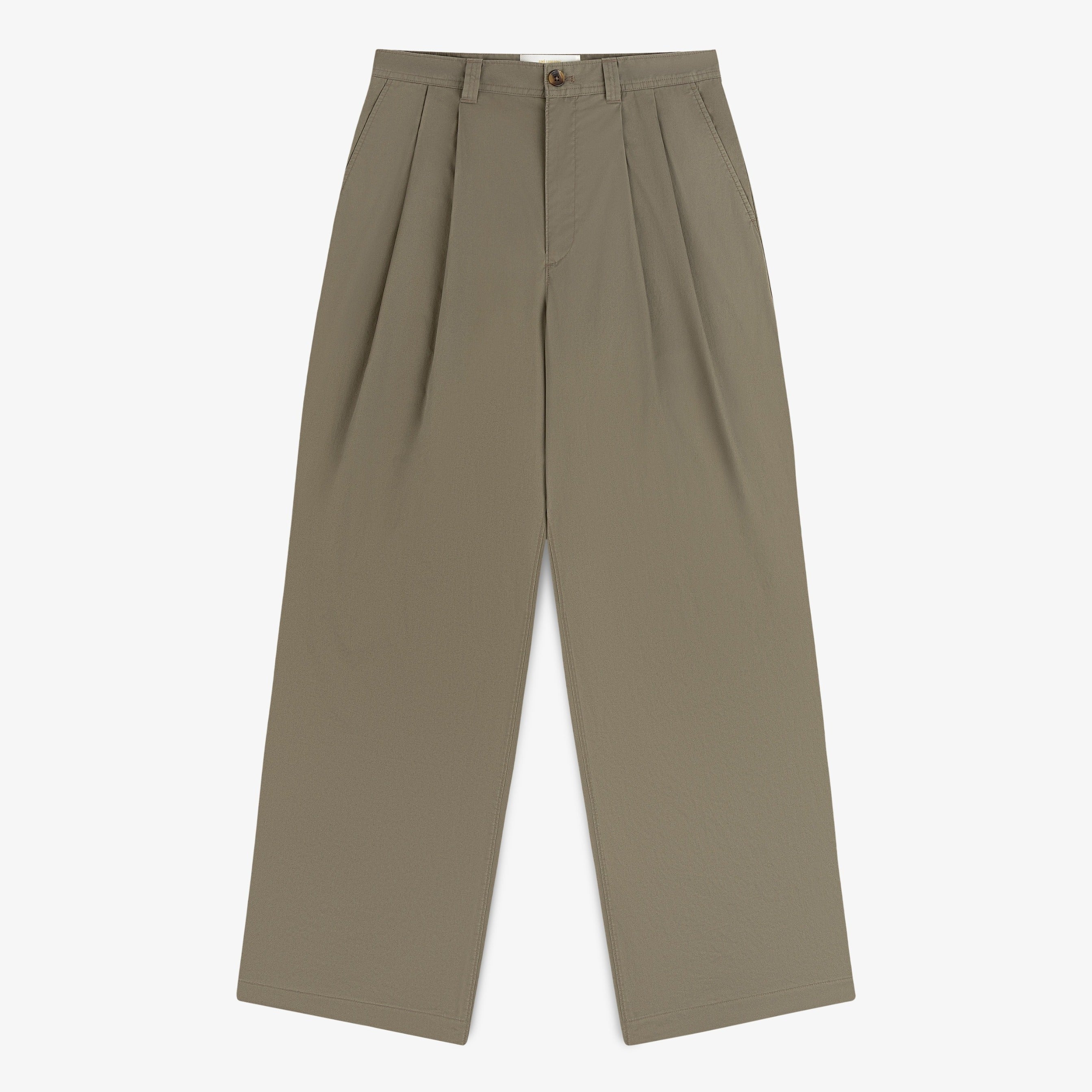 aim-leon-dore-double-pleated-officer-pant-olive image 1