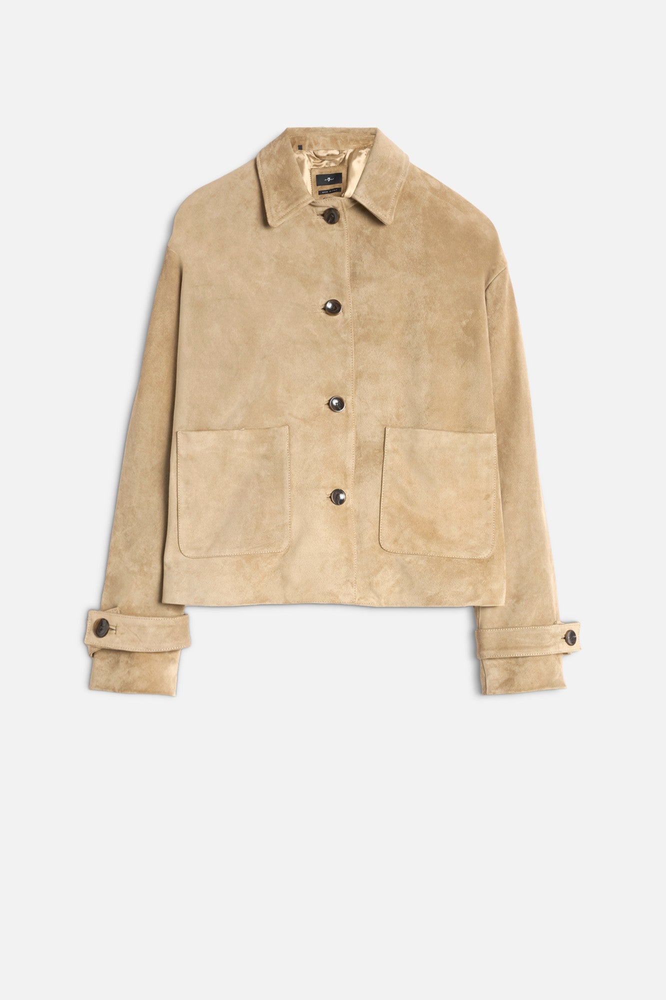 7-for-all-mankind-suede-cropped-chore-jacket-safari image 1
