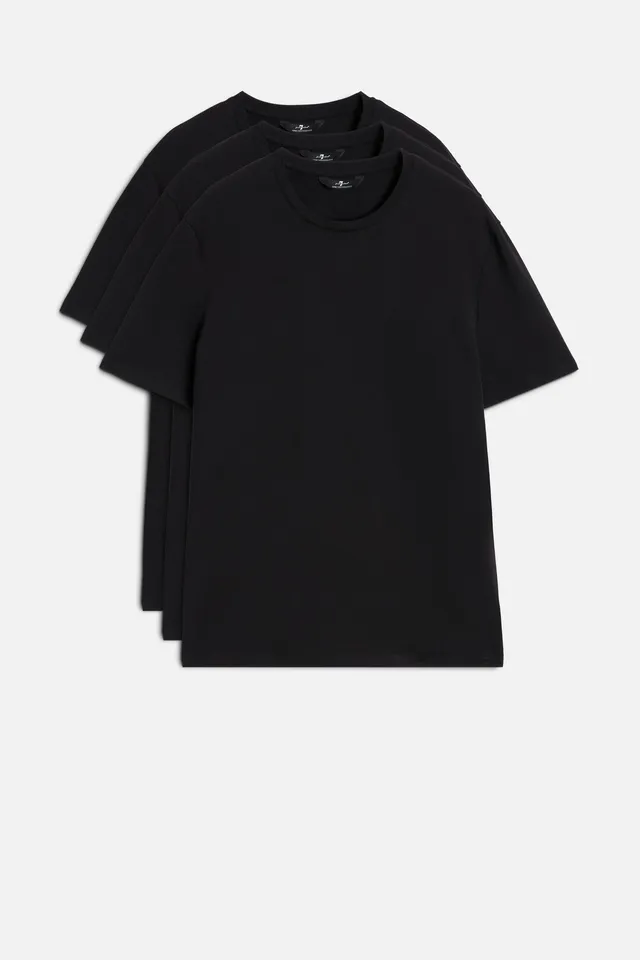 7-for-all-mankind-luxe-performance-tee-black-3er-pack-herren image 1