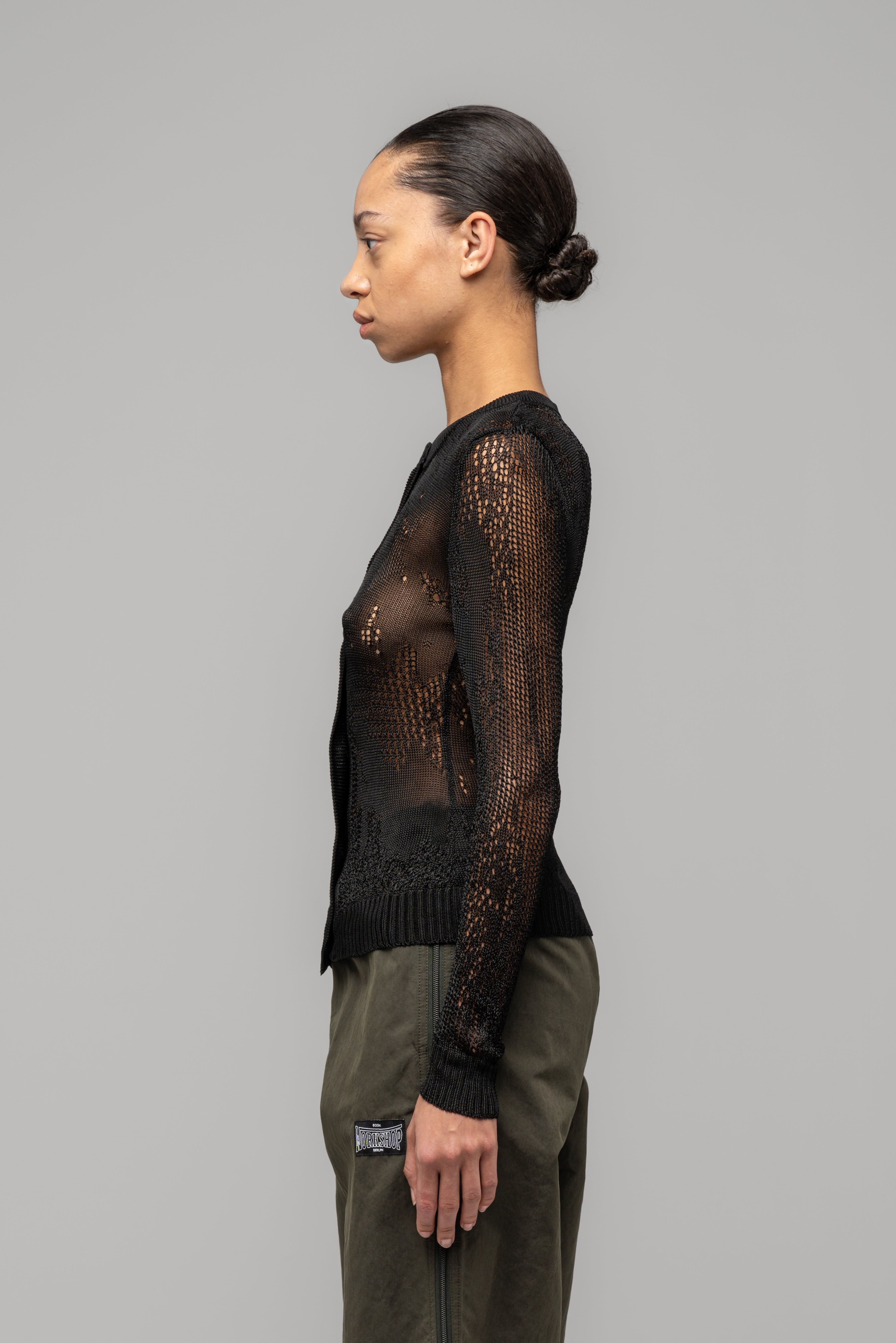 032c-fractured-cardigan-slim-fit-strick-lace-viskose image 3