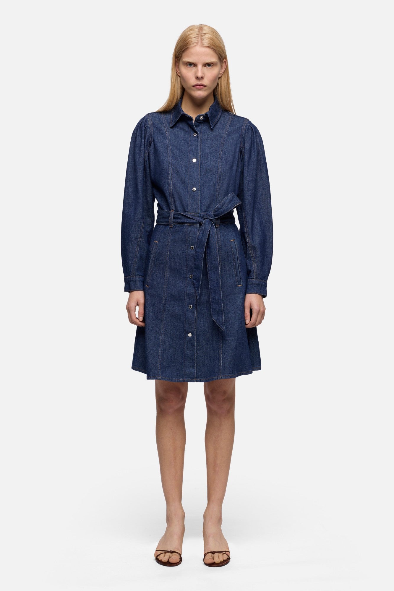 7-for-all-mankind-puff-sleeve-mini-kleid-weightless-denim-halona image 3