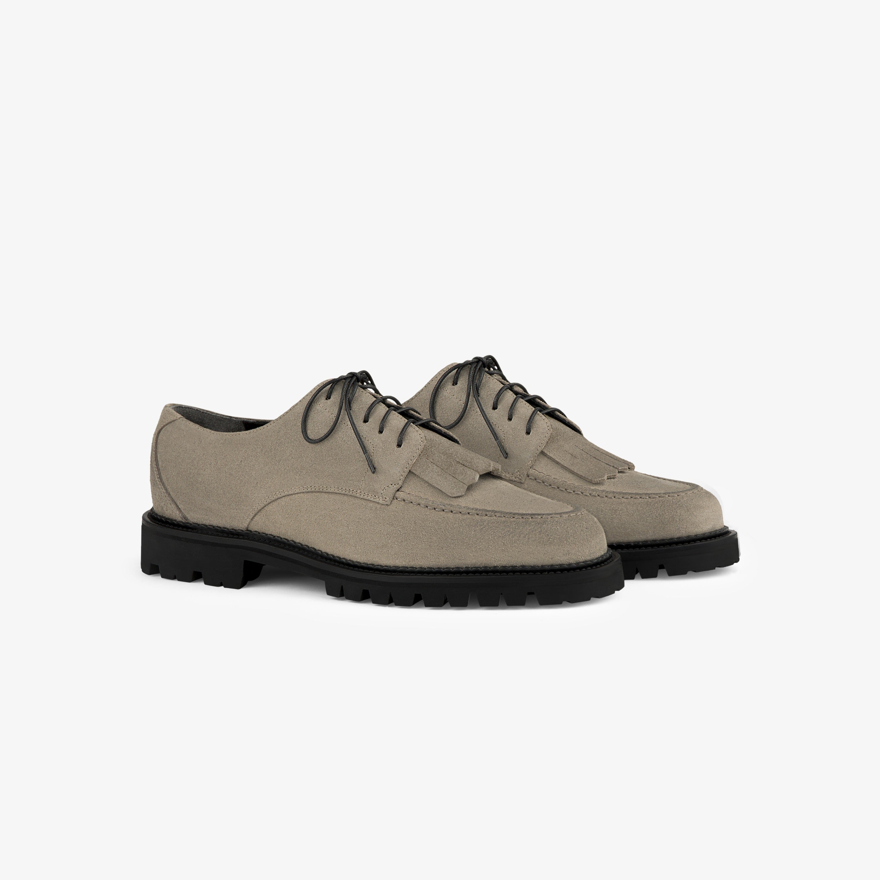 aim-leon-dore-suede-lug-sole-derby-oliv-kalbs-suede-made-in-italy image 1