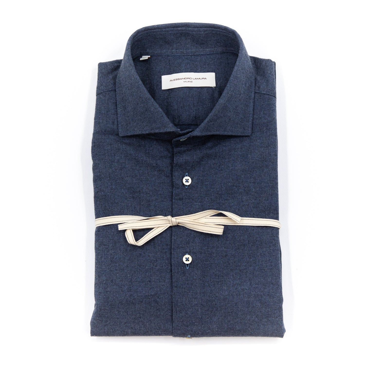 alessandro-lamura-camicia-hemd-dunkelblau-flanell image 2