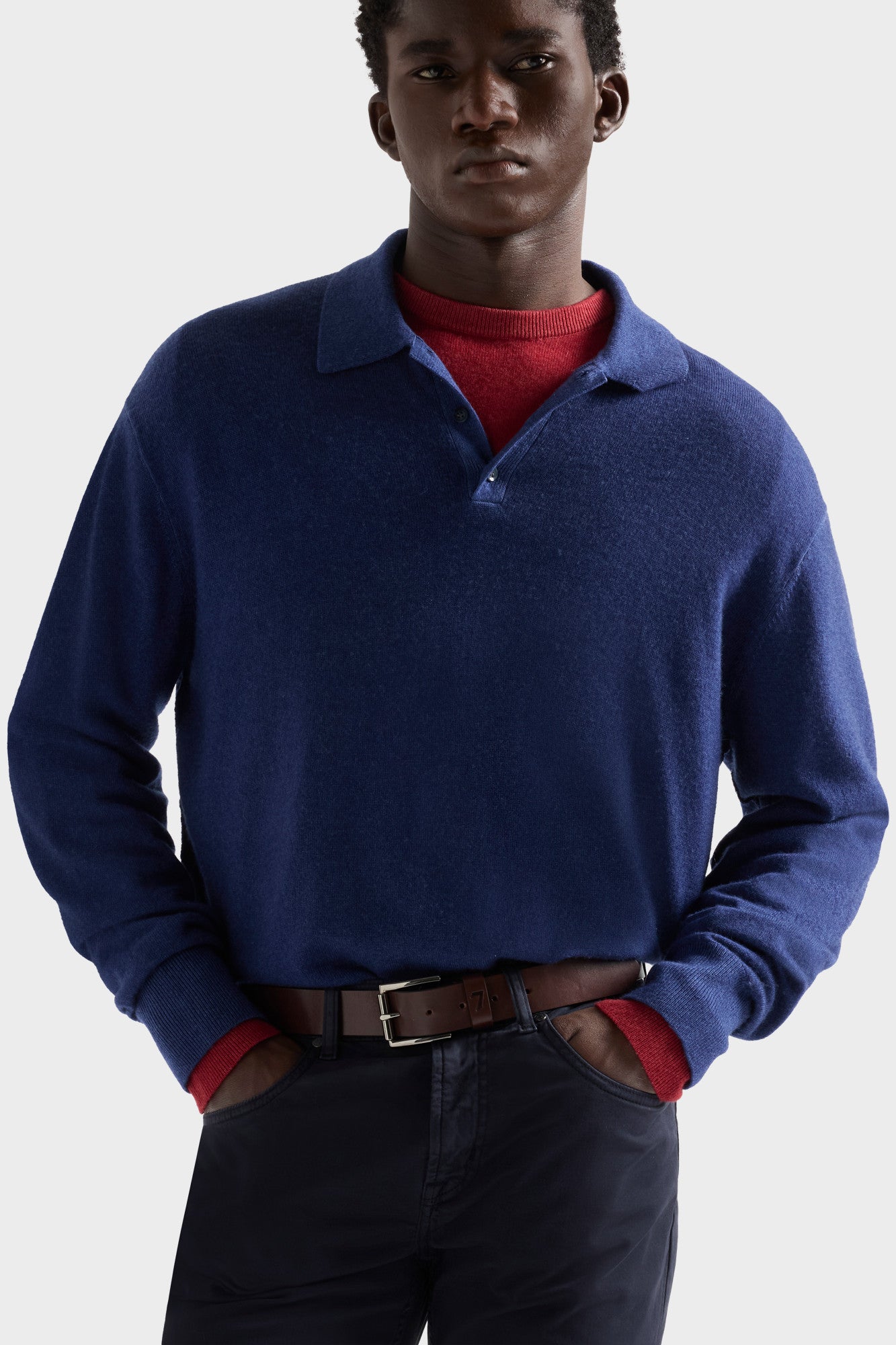 7-for-all-mankind-longsleeve-polo-pullover-herren-wool-lapis image 3