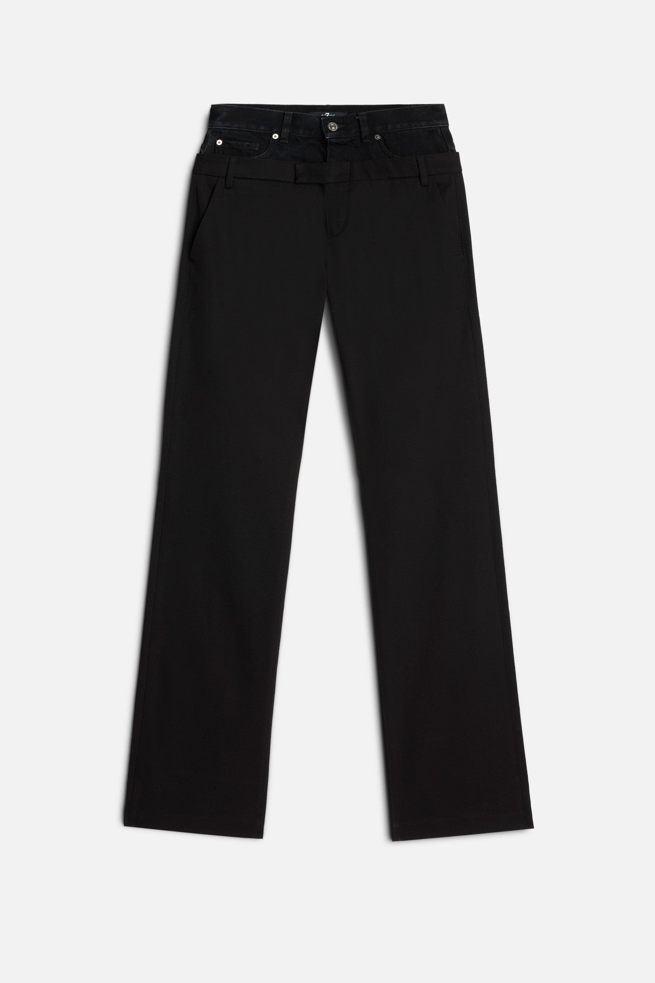 7-for-all-mankind-double-waist-trouser-in-black-hose image 1