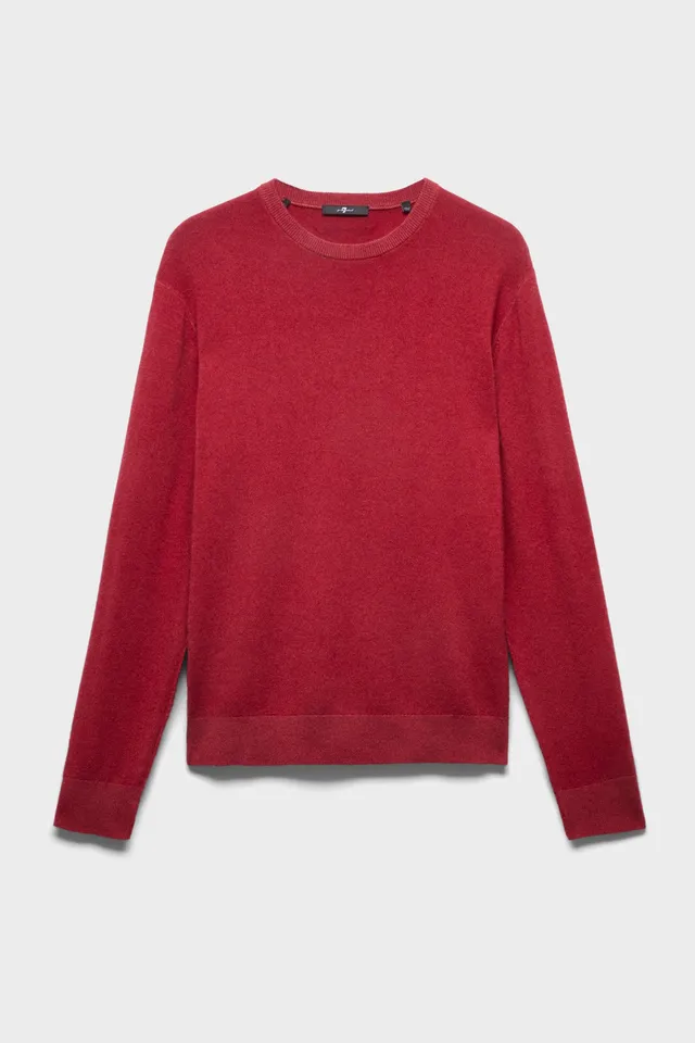 7-for-all-mankind-crewneck-sweater-wool-burgundy-herren-pullover image 1