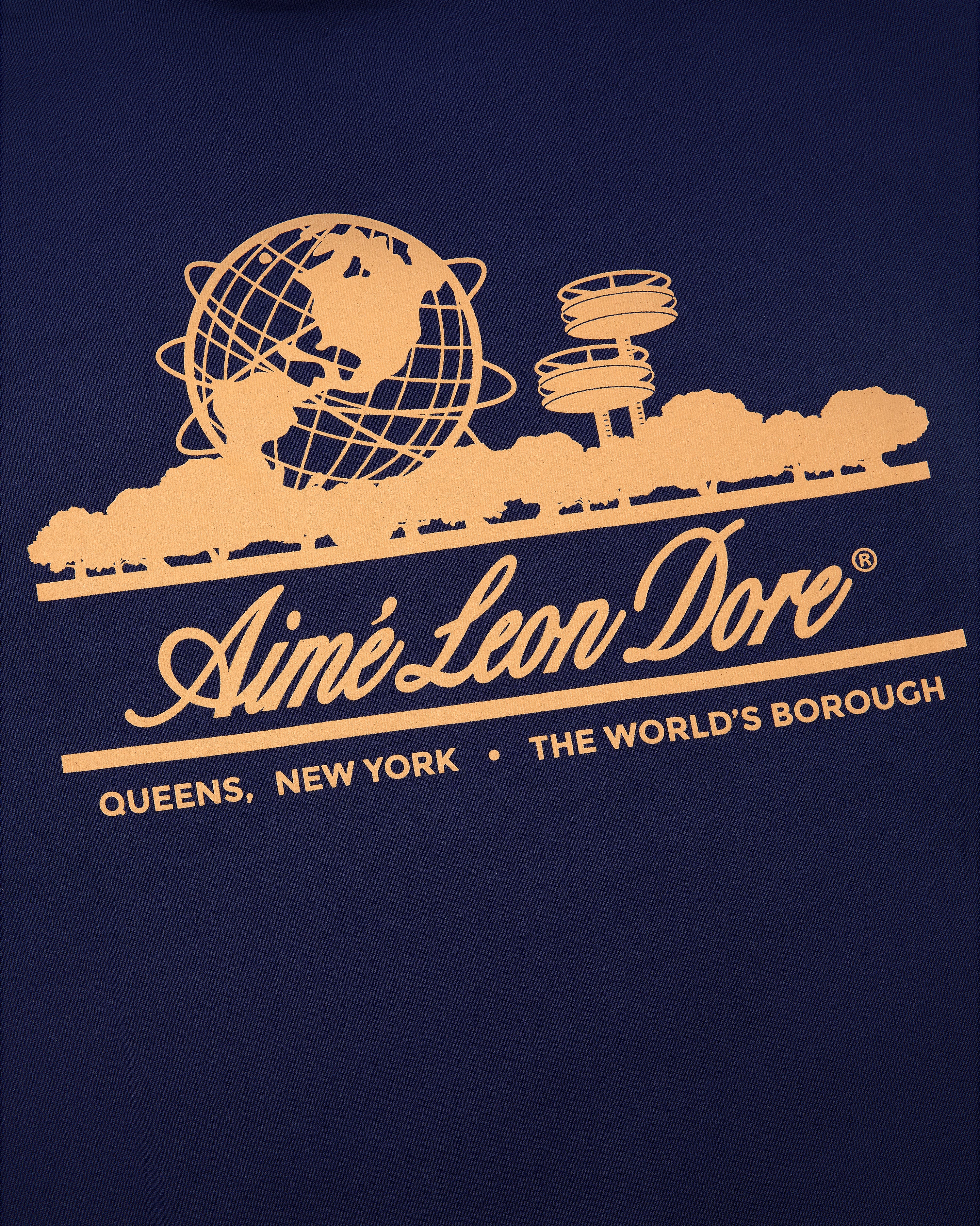 aim-leon-dore-long-sleeve-unisphere-tee-navy image 6