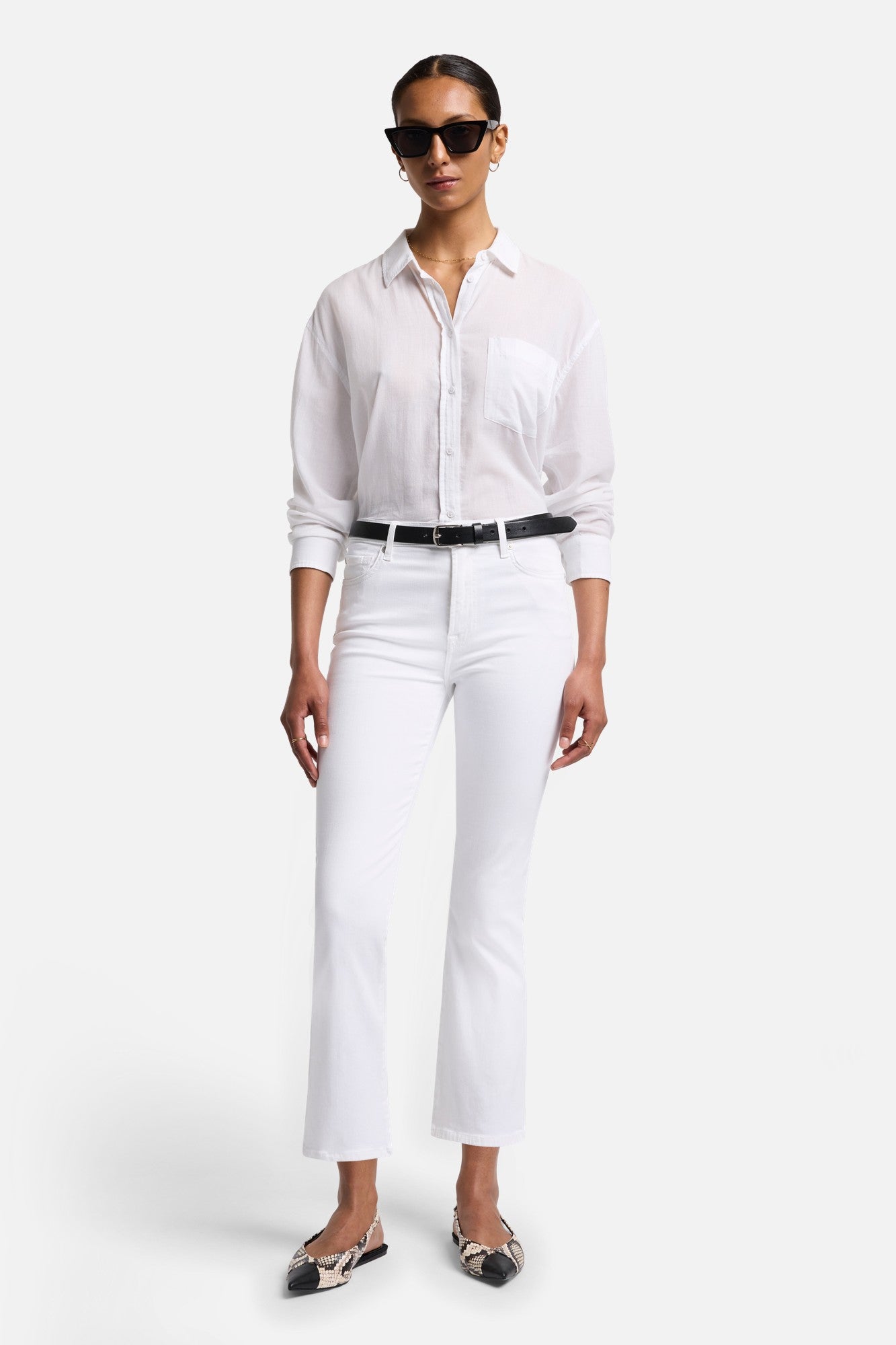 7-for-all-mankind-slim-illusion-high-waist-slim-kick-jeans-luxe-white image 1