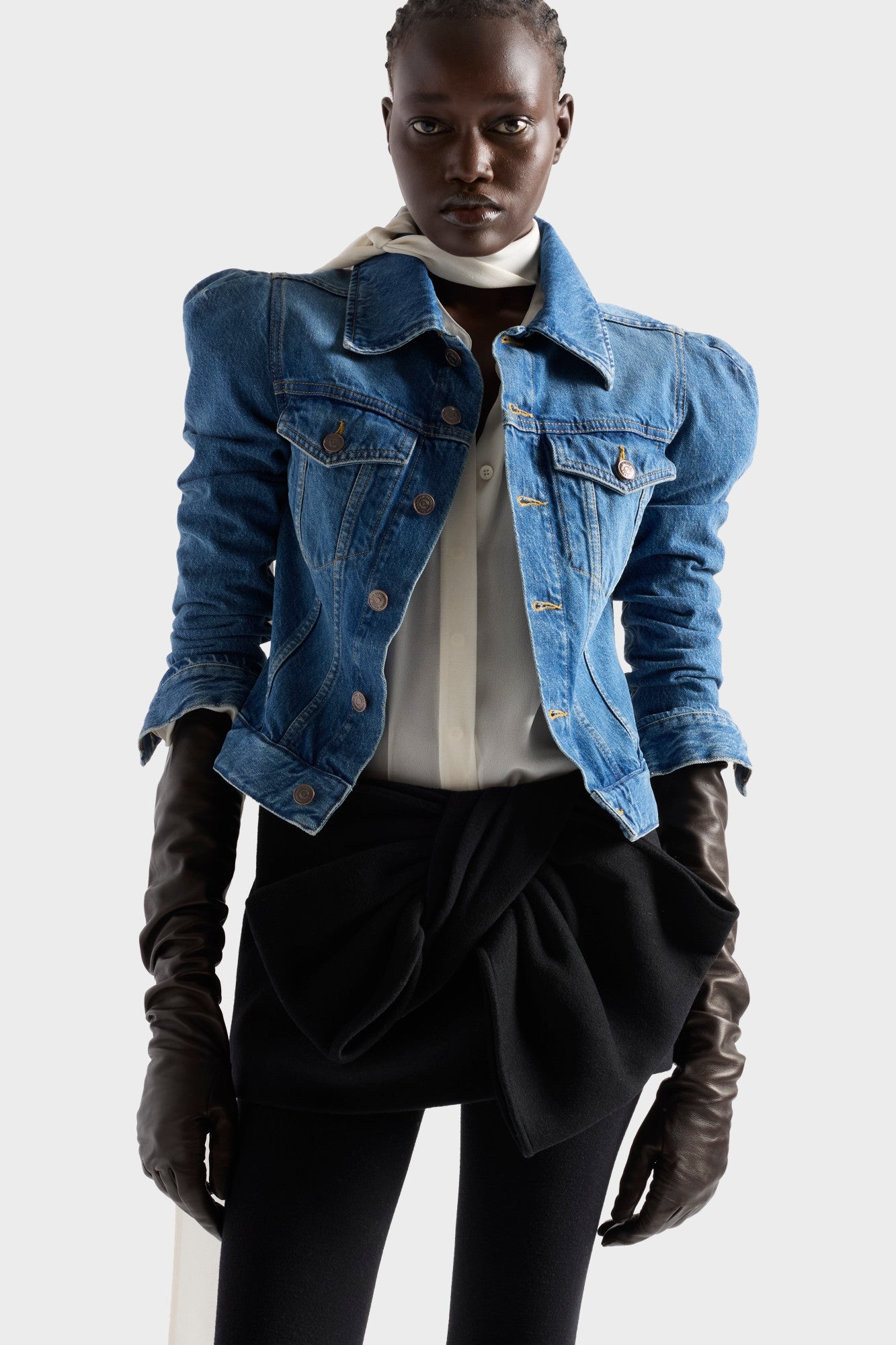 7-for-all-mankind-puff-sleeve-trucker-jacket-damen-jeansjacke-denim-midtown image 3