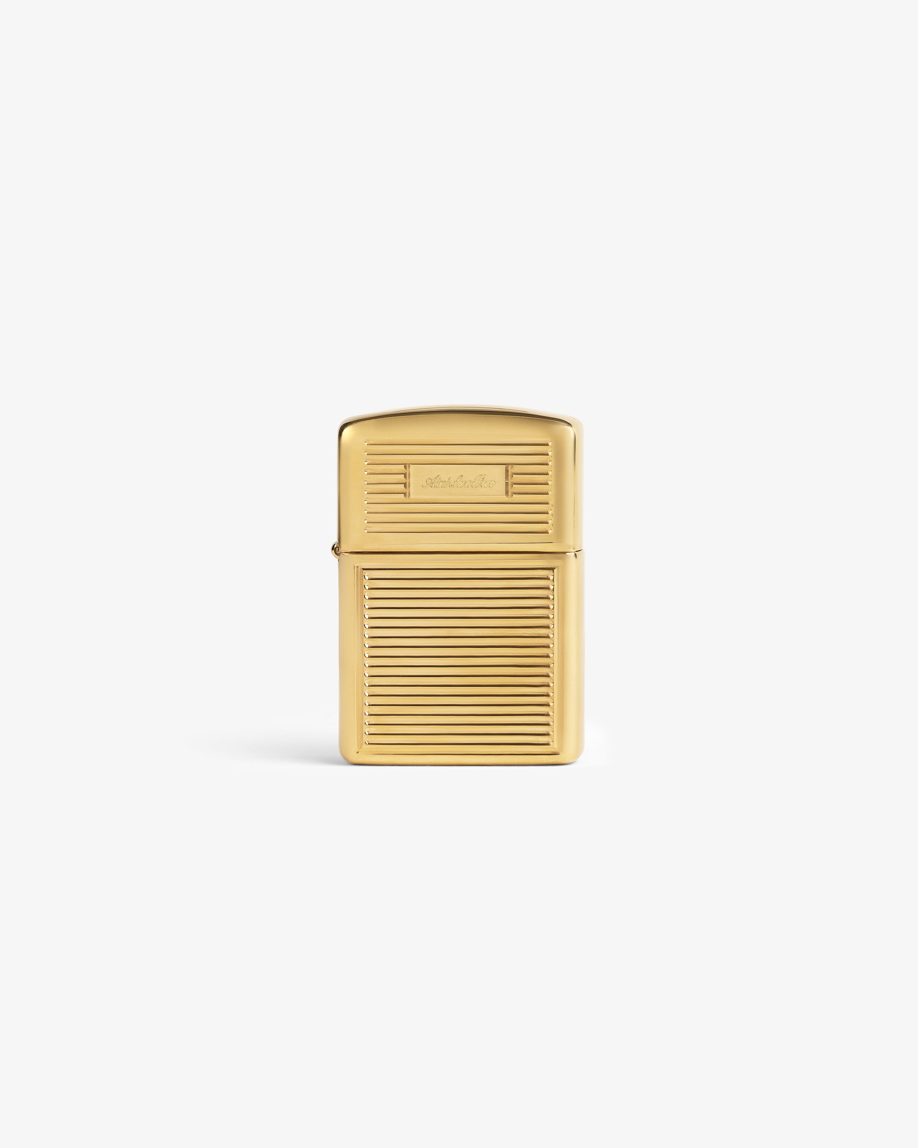 aim-leon-dore-brass-zippo-lighter-goldenes-messing-feuerzeug-made-in-usa image 2