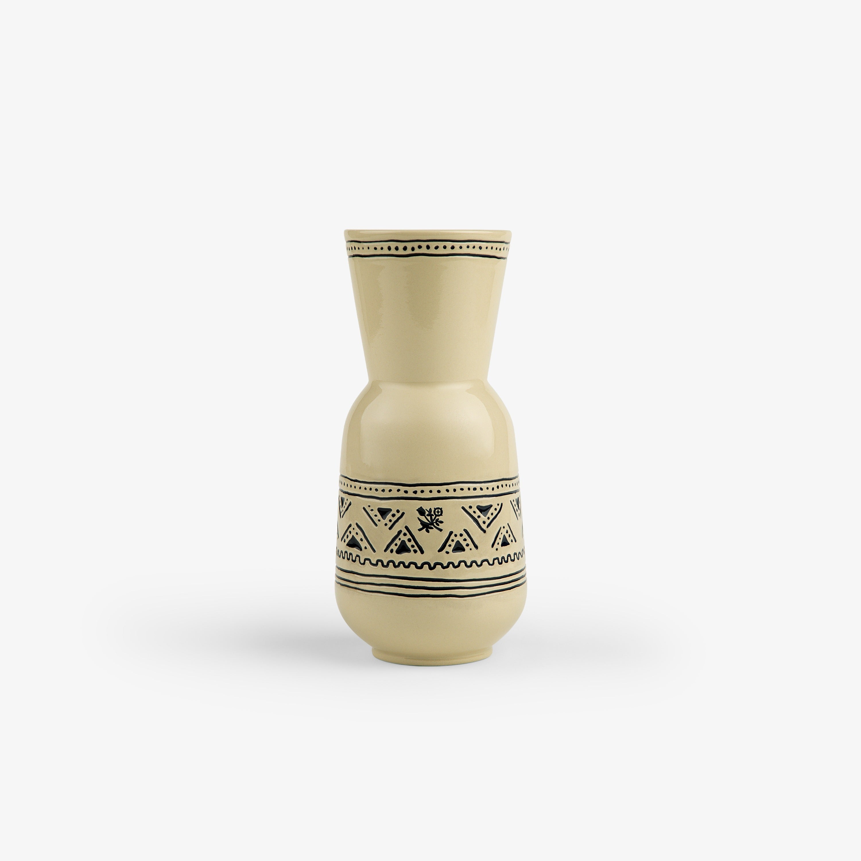 aim-leon-dore-textile-patterned-vase-beige image 1