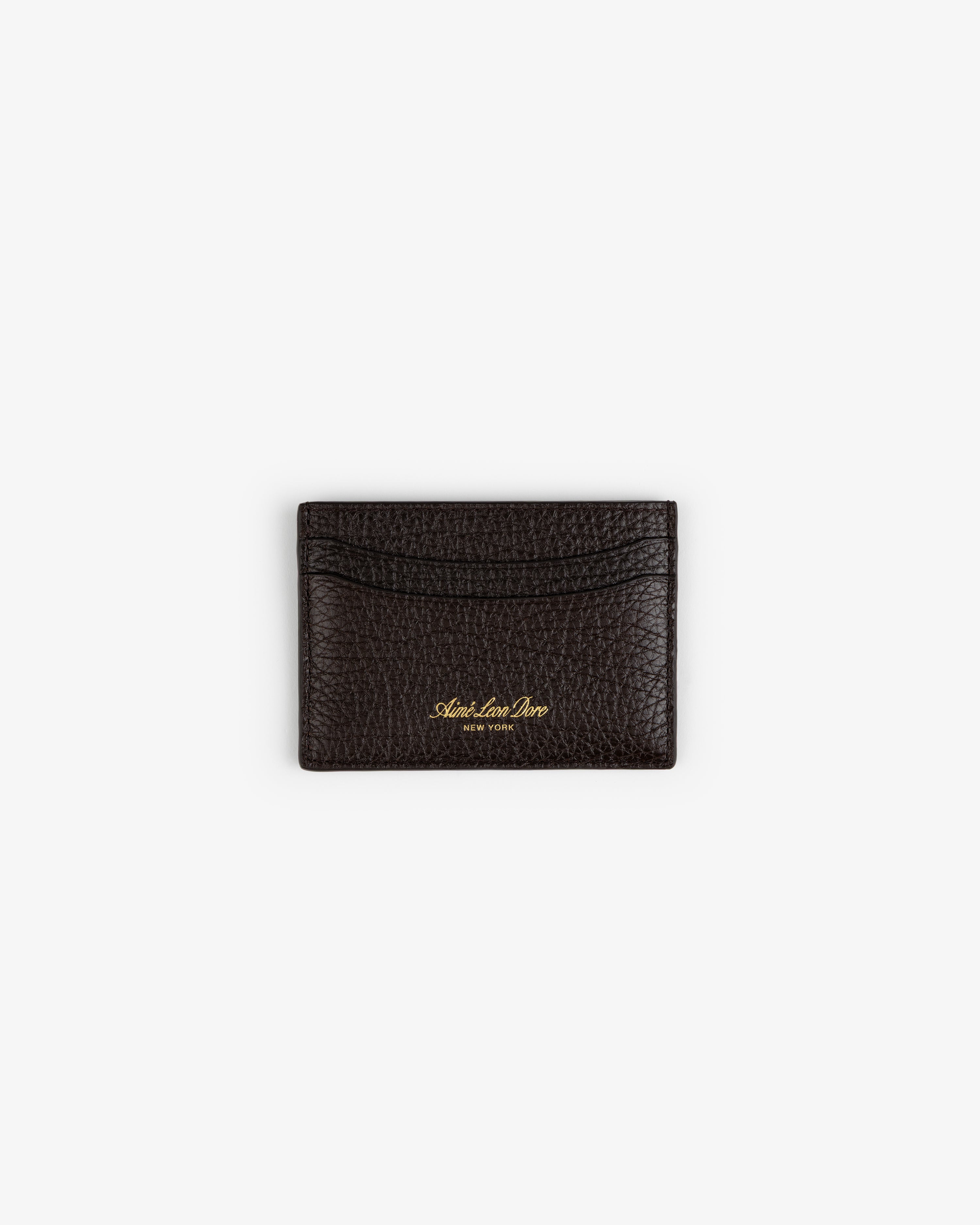 aim-leon-dore-tumbled-leather-card-holder-kartenetui-braun-italien-leder image 2