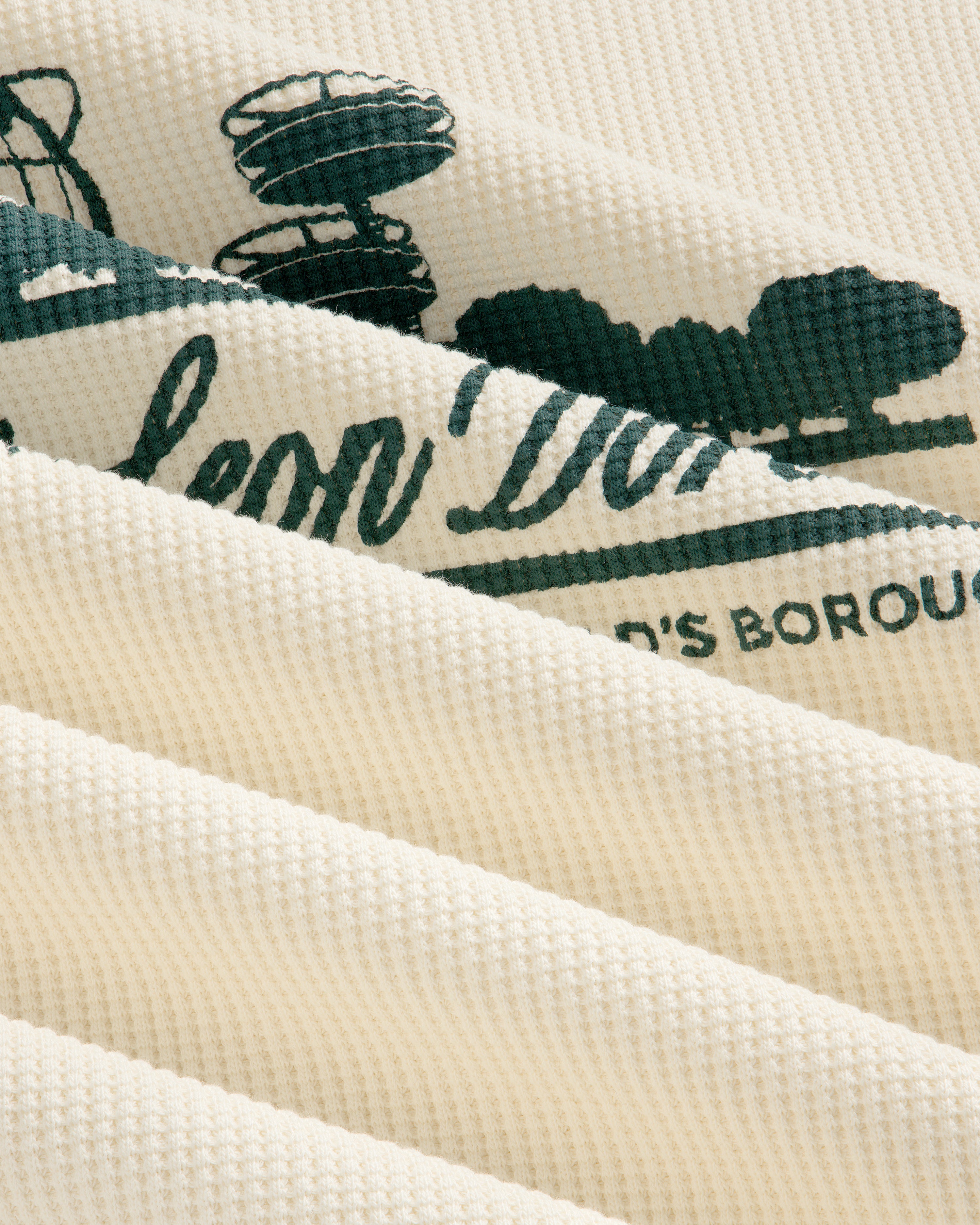 aim-leon-dore-long-sleeve-unisphere-waffle-thermal-cream image 7
