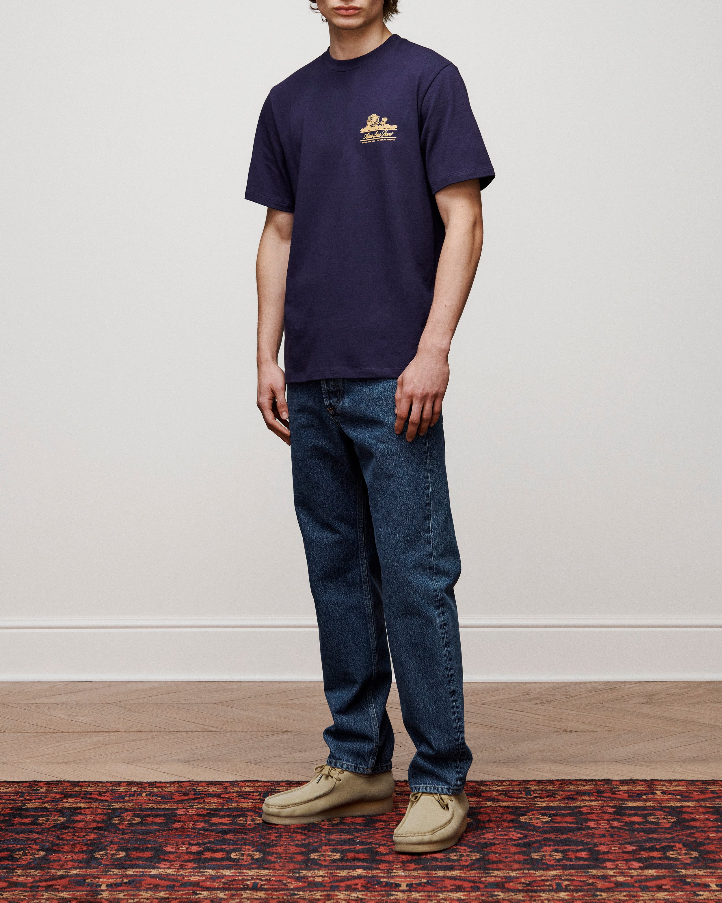 aim-leon-dore-unisphere-tee-navy-regular-fit image 4