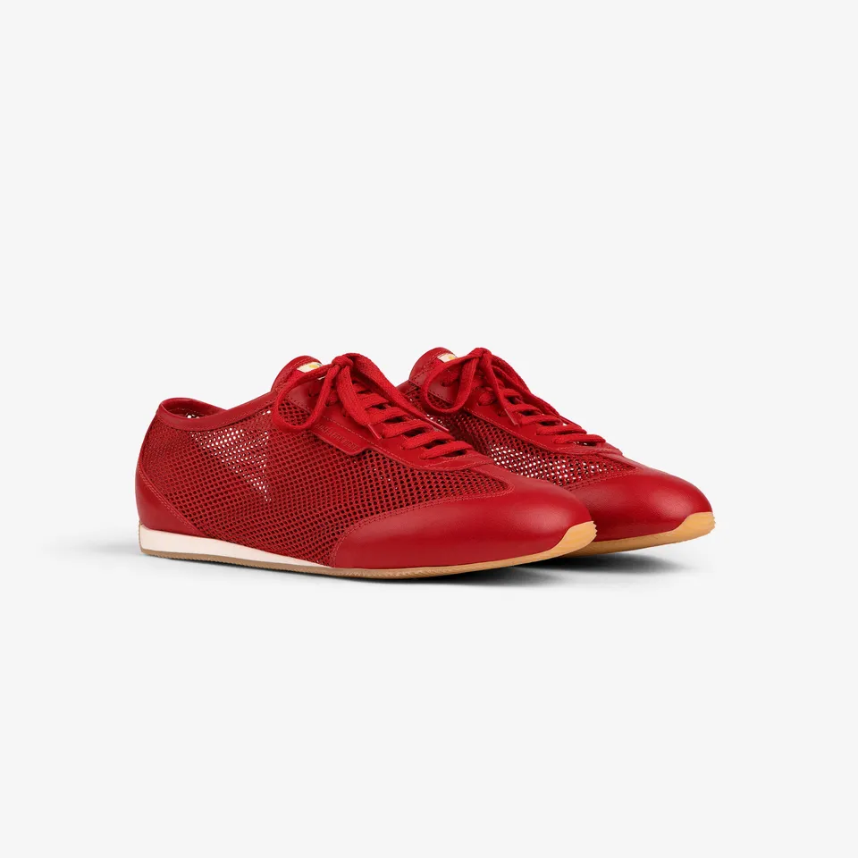 aim-leon-dore-low-profile-mesh-trainer-rote-damen-sneaker image 1
