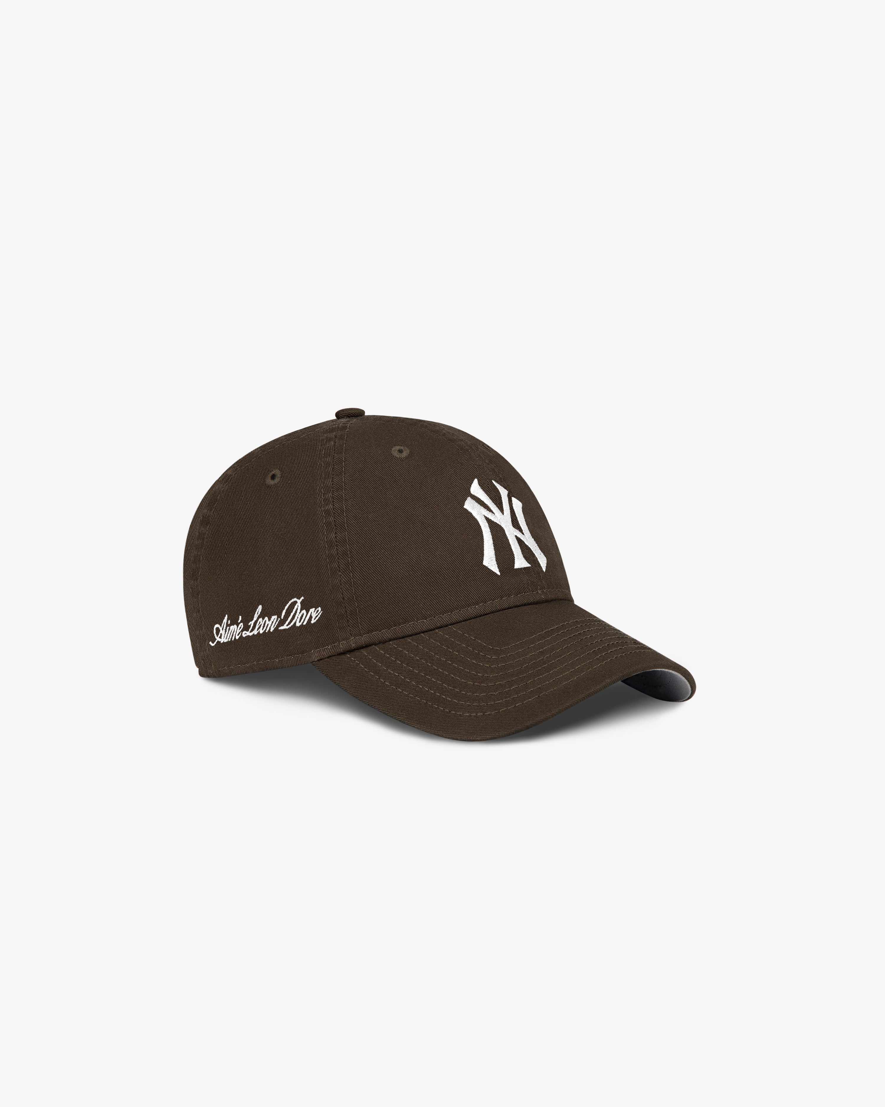 aim-leon-dore-x-new-era-yankees-ballpark-hat-braun-strapback-cap image 3