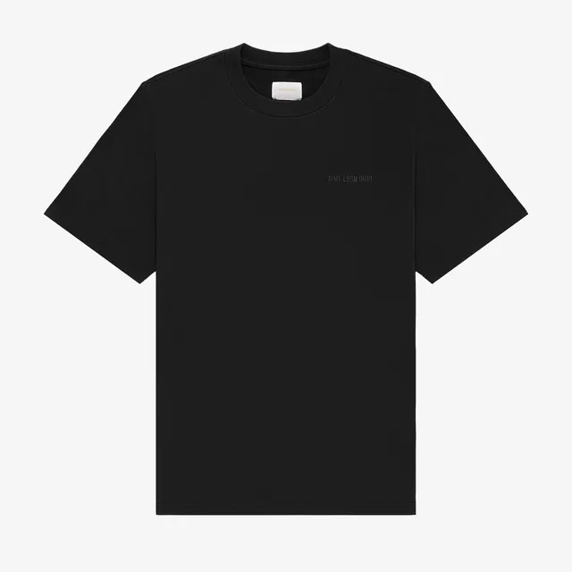 aim-leon-dore-tonal-logo-tee-schwarz-baumwolle image 1