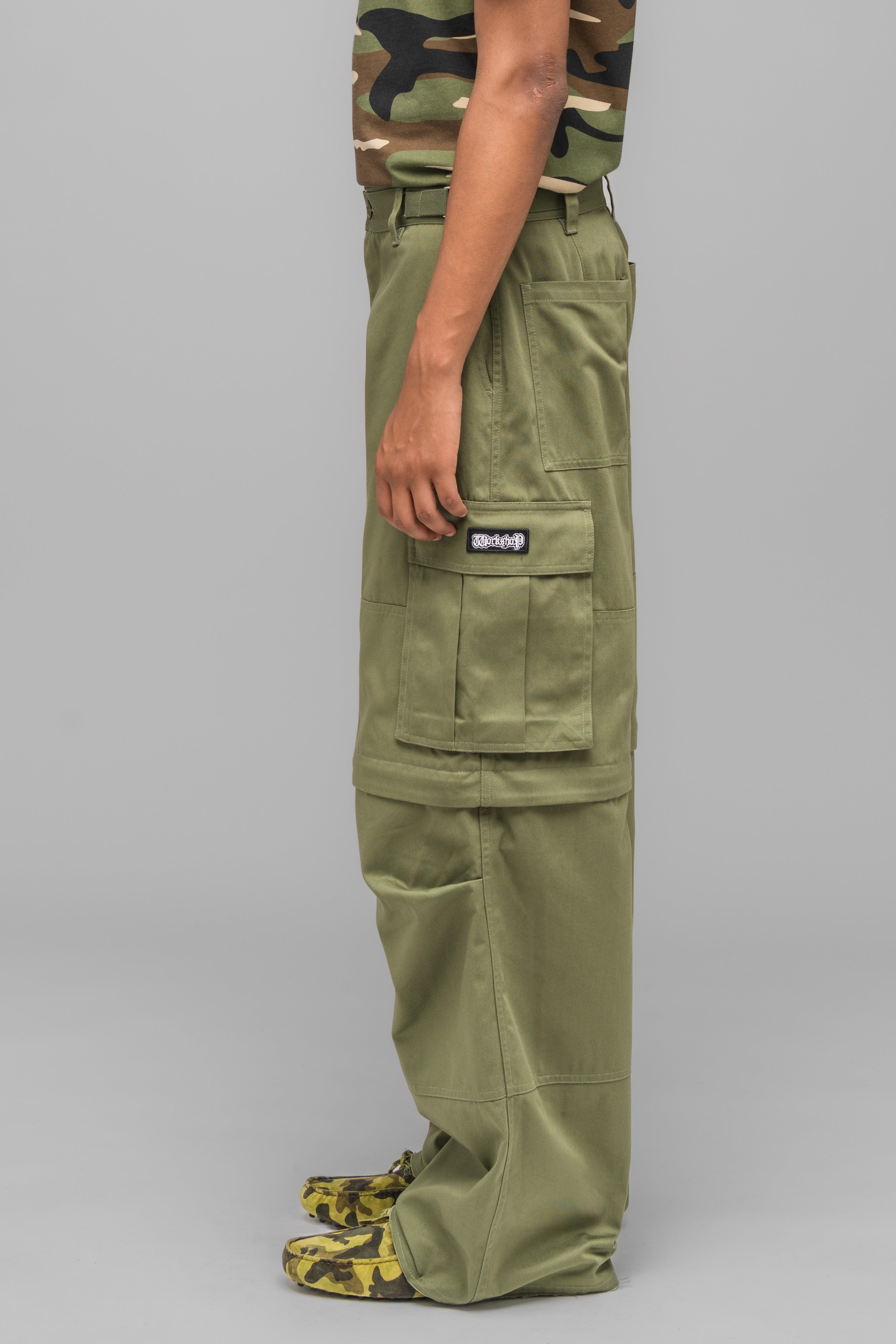 032c-masked-choice-cargo-pants-faded-green-unisex image 4