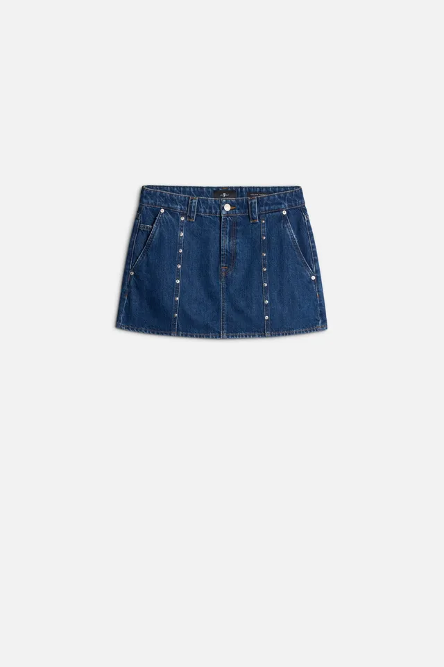 mankind-milly-studded-mini-rock-damen-le-blue image 1