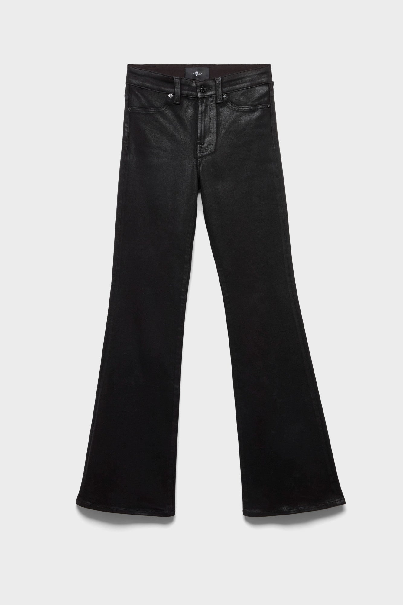 7-for-all-mankind-leggy-bootcut-coated-jeans-black image 1