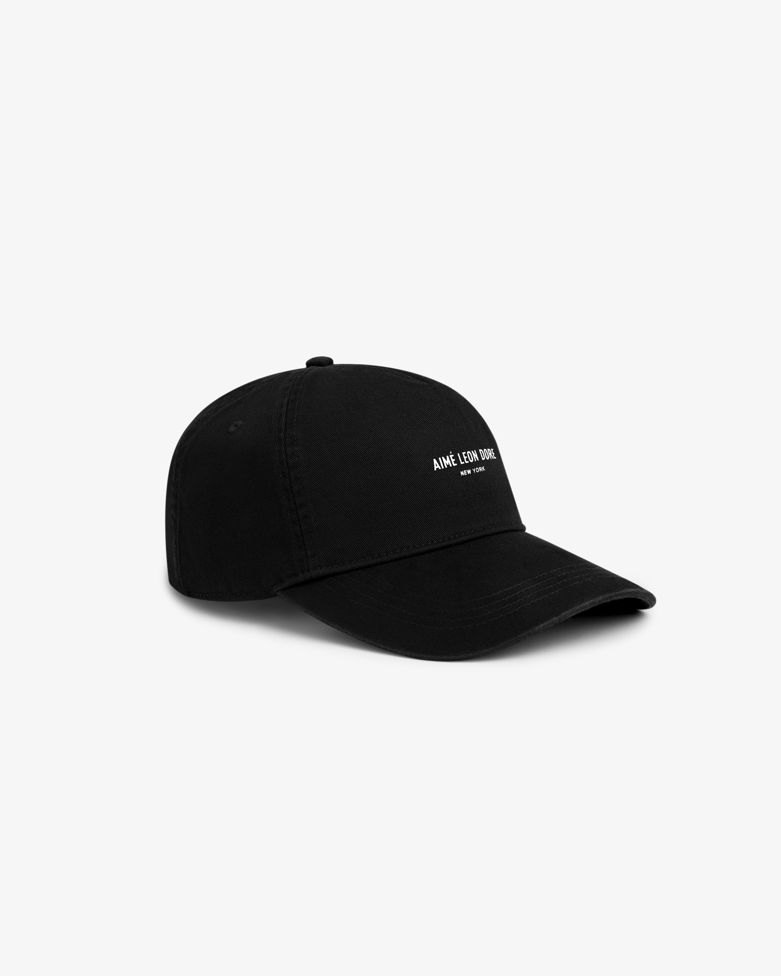 aim-leon-dore-micro-logo-hat-black-5-panel-snapback image 3