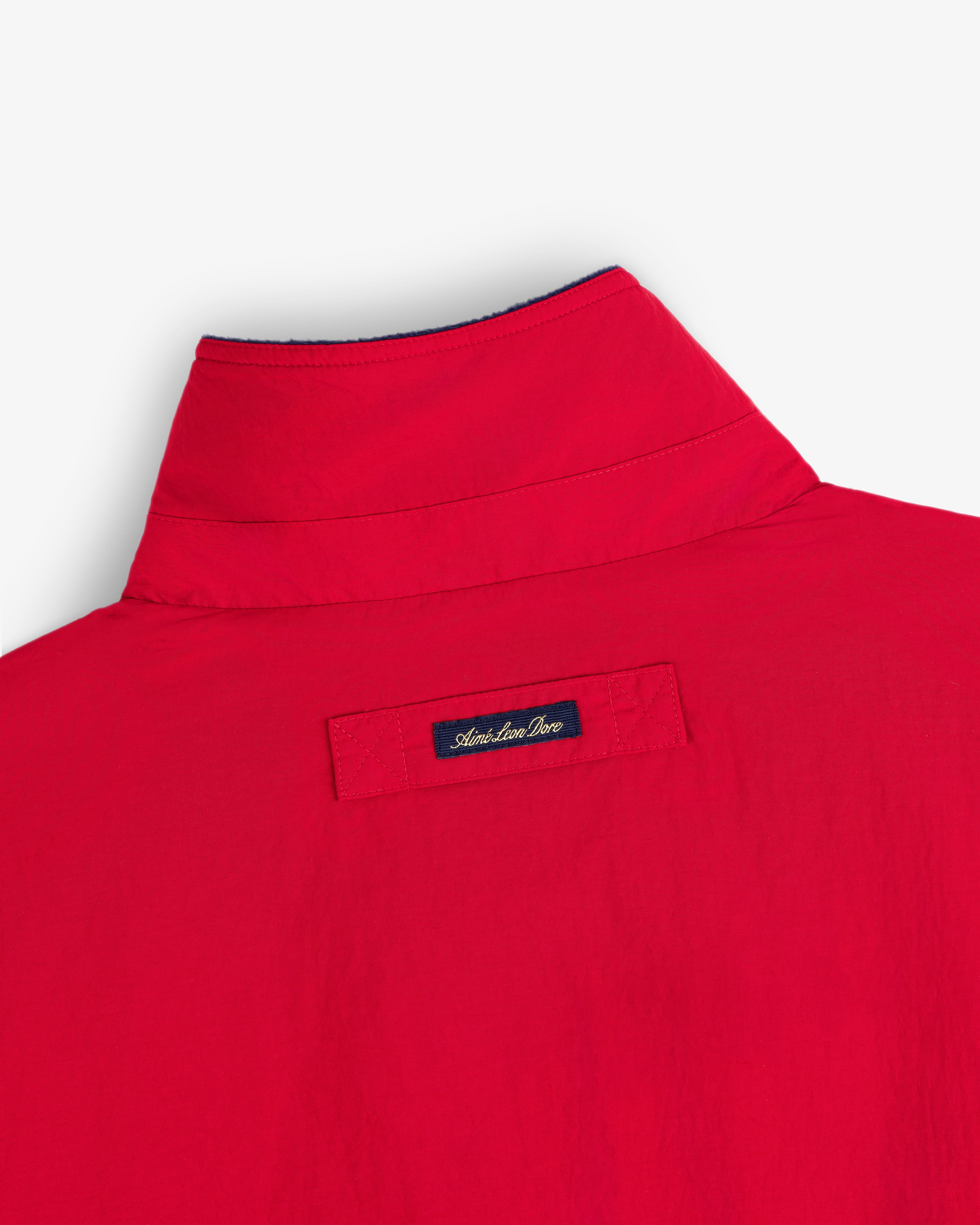 aim-leon-dore-fleece-lined-sport-windbreaker-jacke-rot image 6
