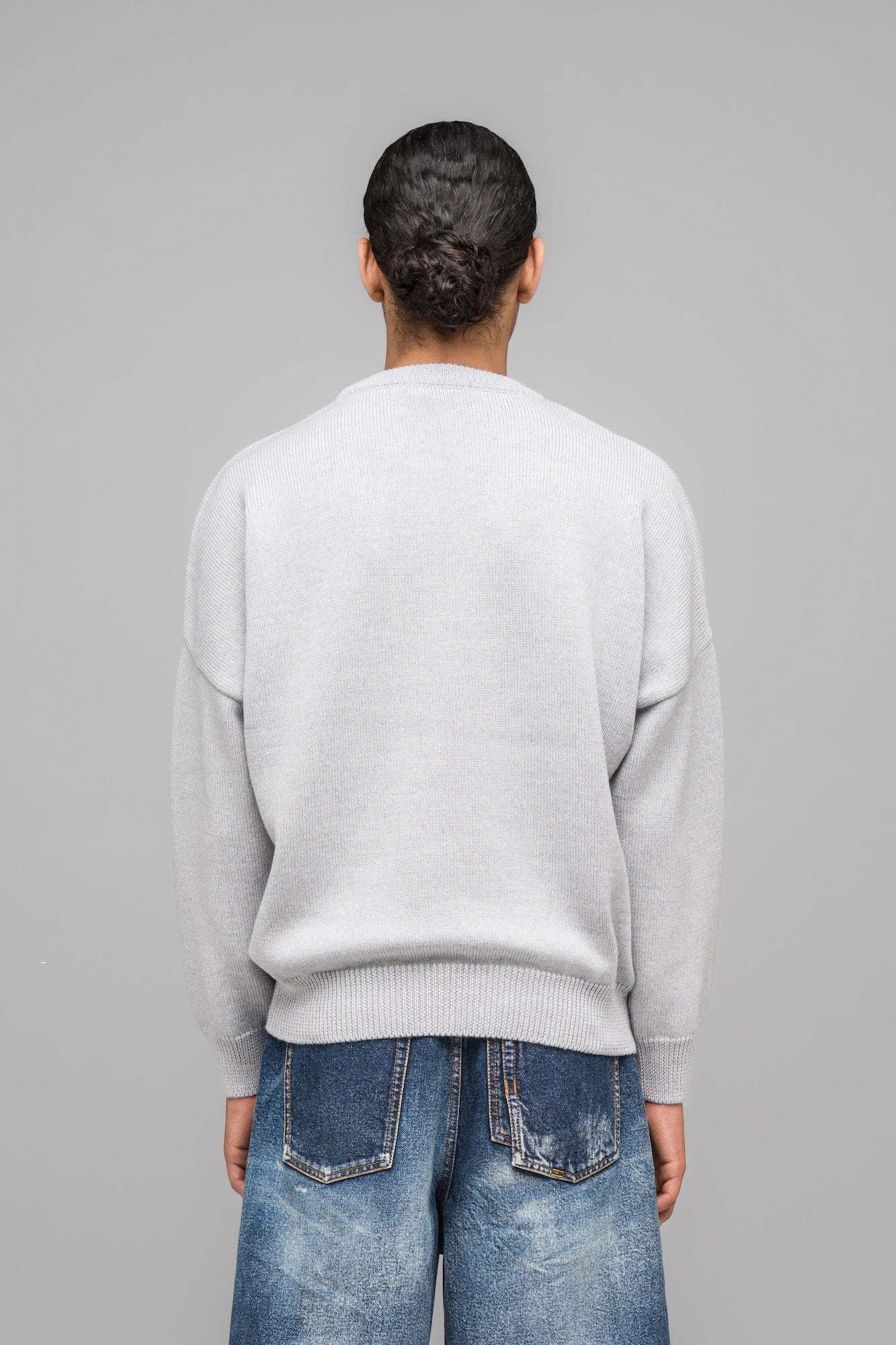 032c-selfie-sweater-grey-melange-merino image 4