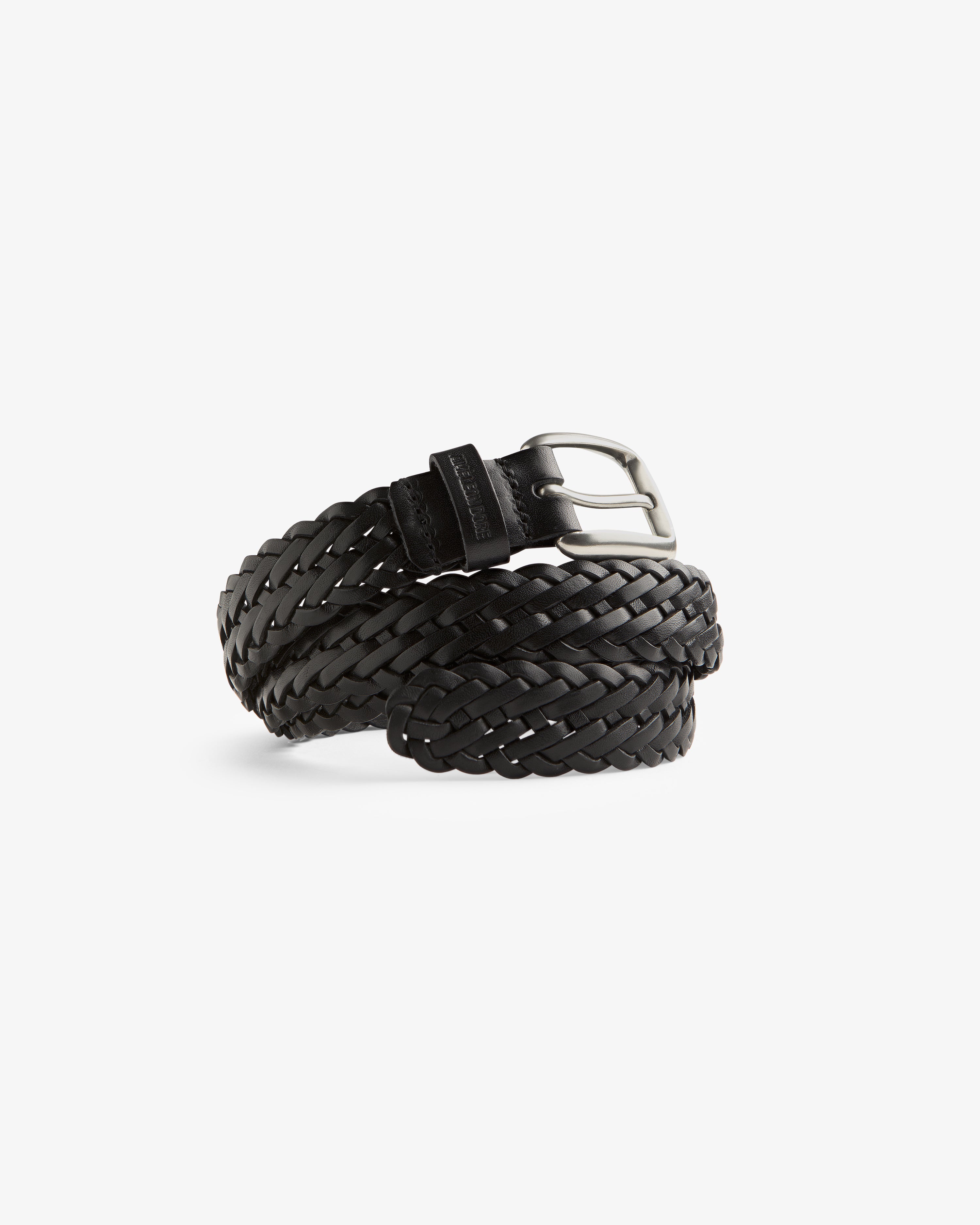 aim-leon-dore-braided-leather-belt-geflochtener-lederg-rtel-schwarz image 4