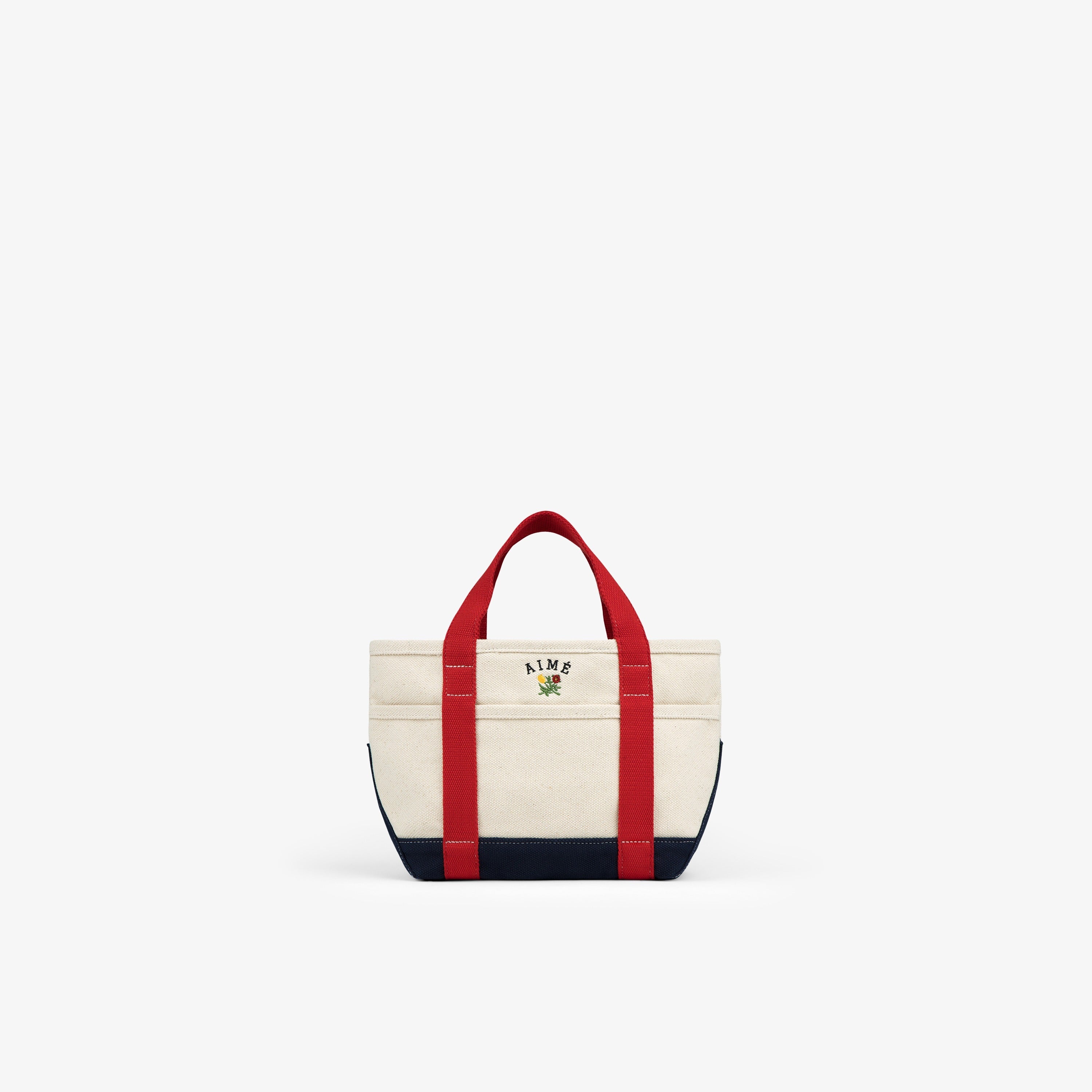 aim-leon-dore-mini-crest-contrast-tote-bag-cream-2 image 1
