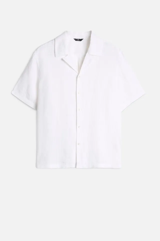 7-for-all-mankind-linen-camp-shirt-kurzarm-in-white image 1