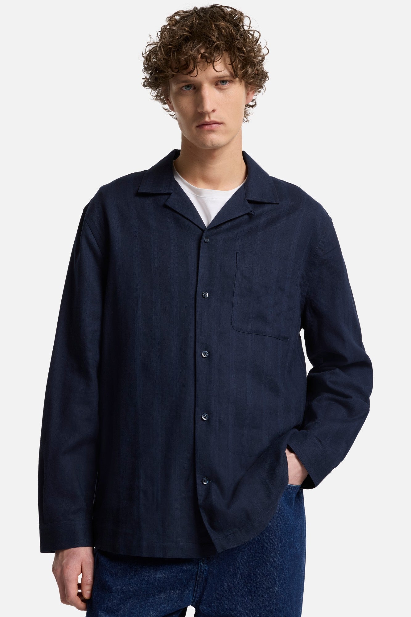 7-for-all-mankind-linen-blend-long-sleeve-camp-shirt-navy-herren-hemd image 4