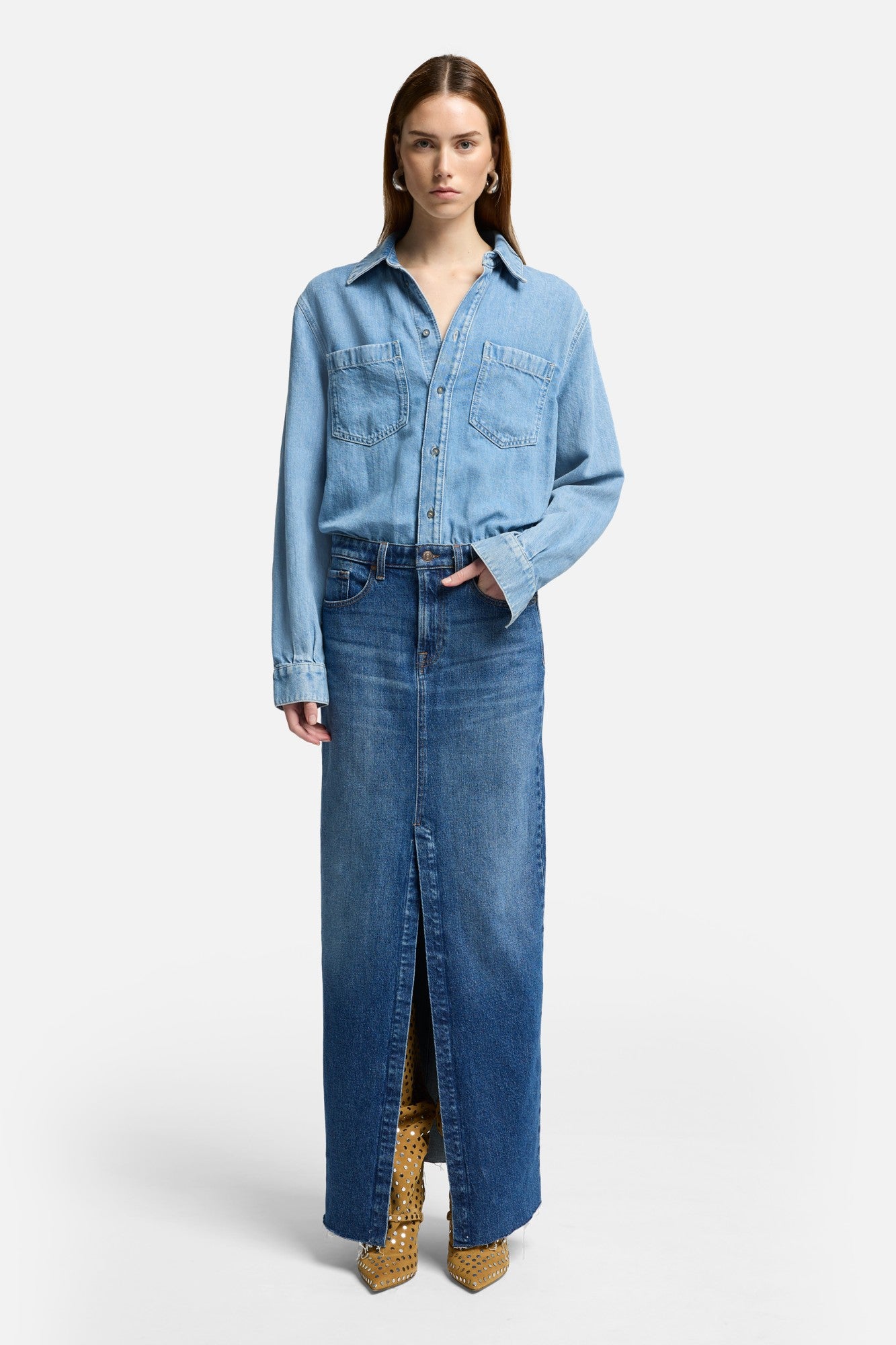 7-for-all-mankind-maxi-dress-denimkleid-in-ipanema image 3