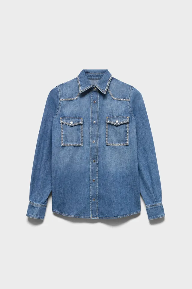 7-for-all-mankind-western-shirt-denim-avenue-damen image 1