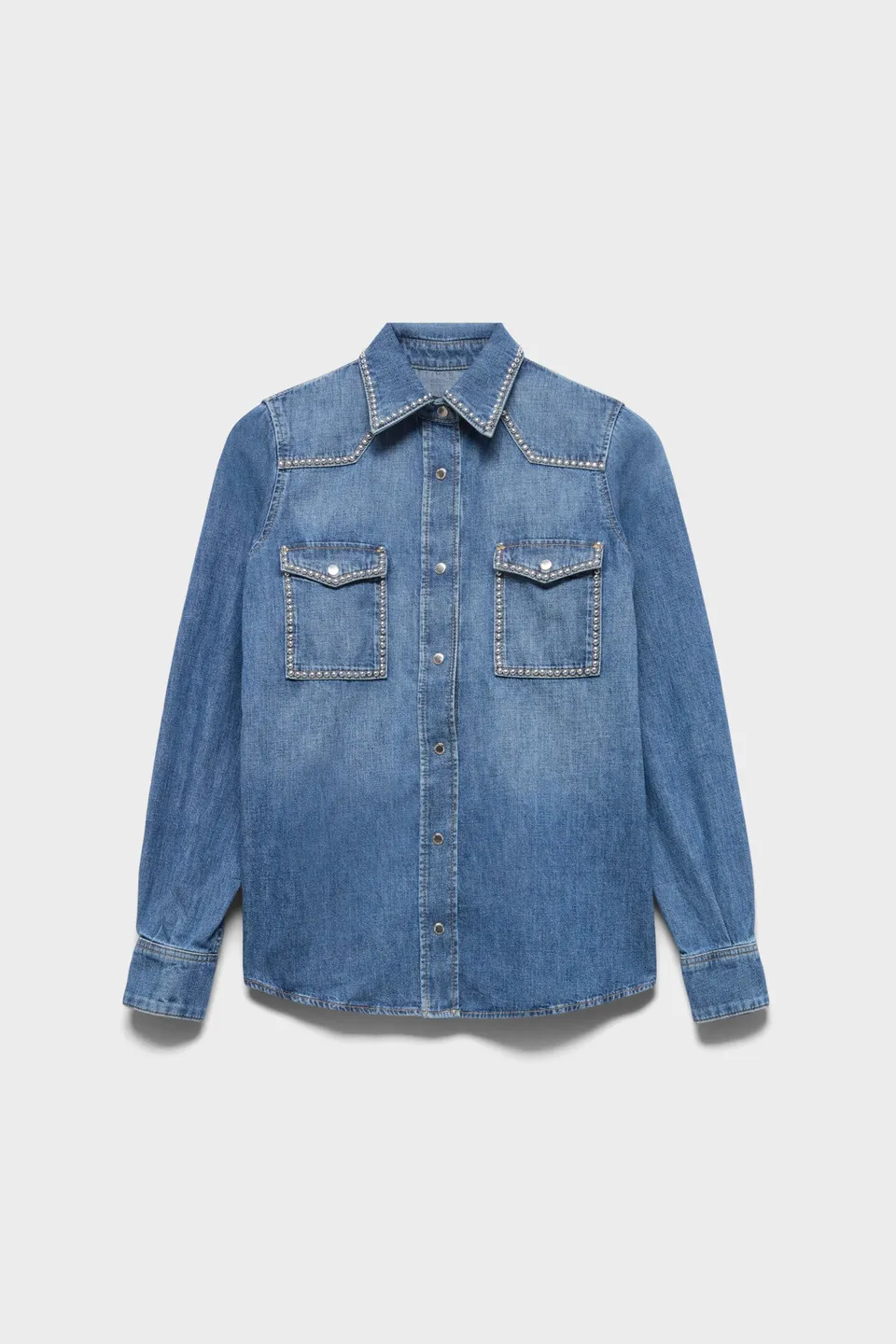7-for-all-mankind-western-shirt-denim-avenue-damen image 1
