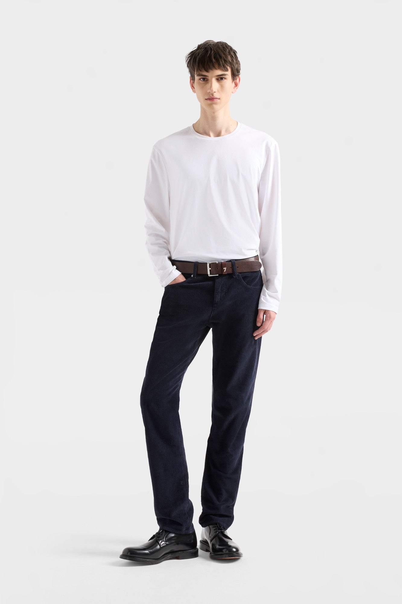 7-for-all-mankind-slimmy-cordhose-corduroy-navy-herren image 2