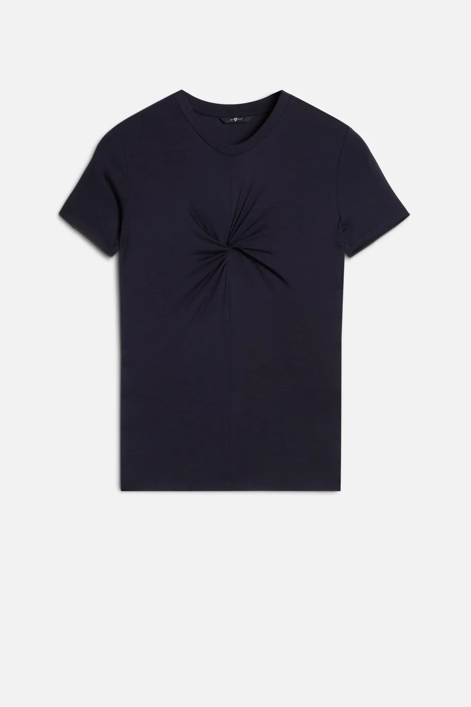 7-for-all-mankind-twisted-tee-lyocell-navy-damen-t-shirt image 1