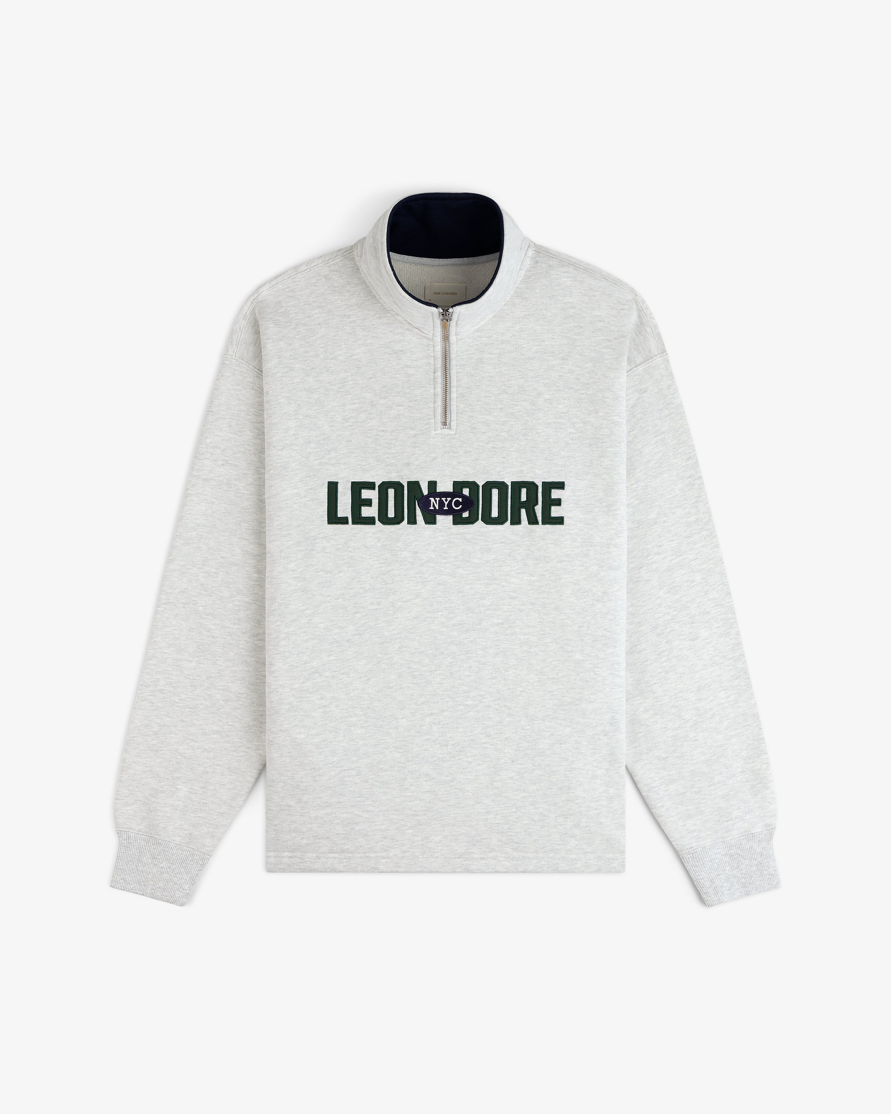 aim-leon-dore-souvenir-quarter-zip-sweatshirt-grau image 2