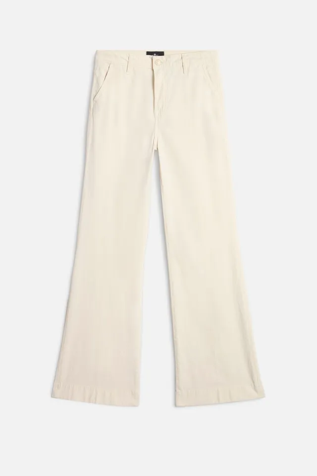 7-for-all-mankind-modern-dojo-comfort-twill-ecru-damen-hose-wide-leg image 1
