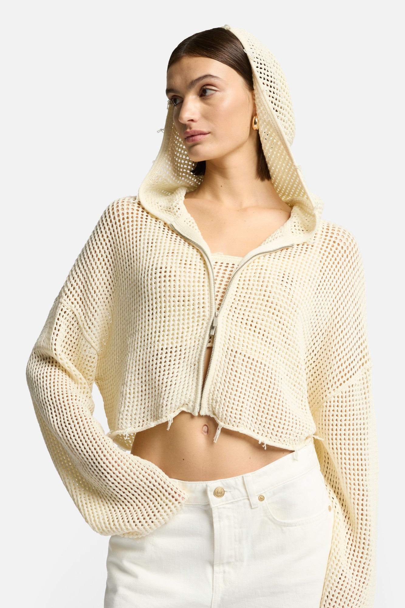 7-for-all-mankind-cropped-open-knit-hoodie-solitary-star-wei image 4