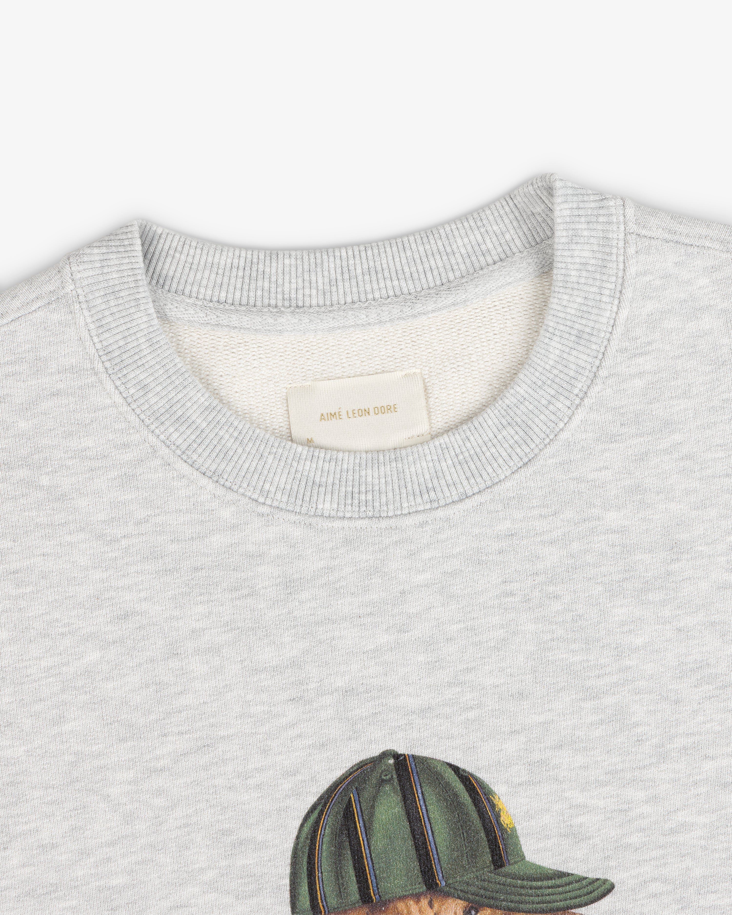 aim-leon-dore-buddy-crewneck-sweatshirt-grau-regular-fit image 3