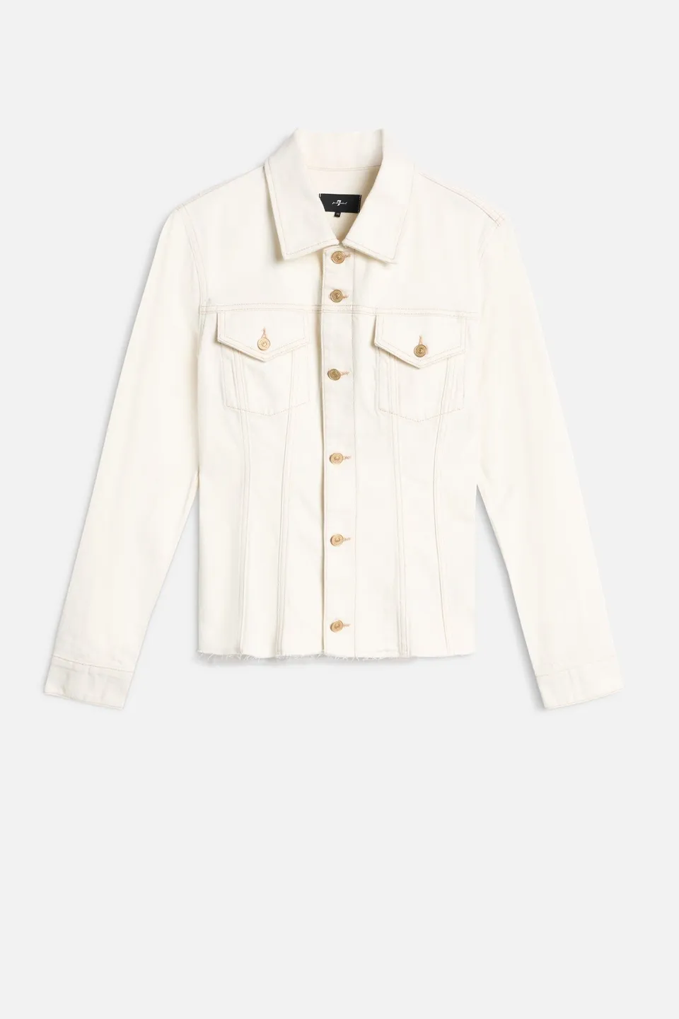 7-for-all-mankind-cinched-trucker-jacket-milkyway-denim image 1