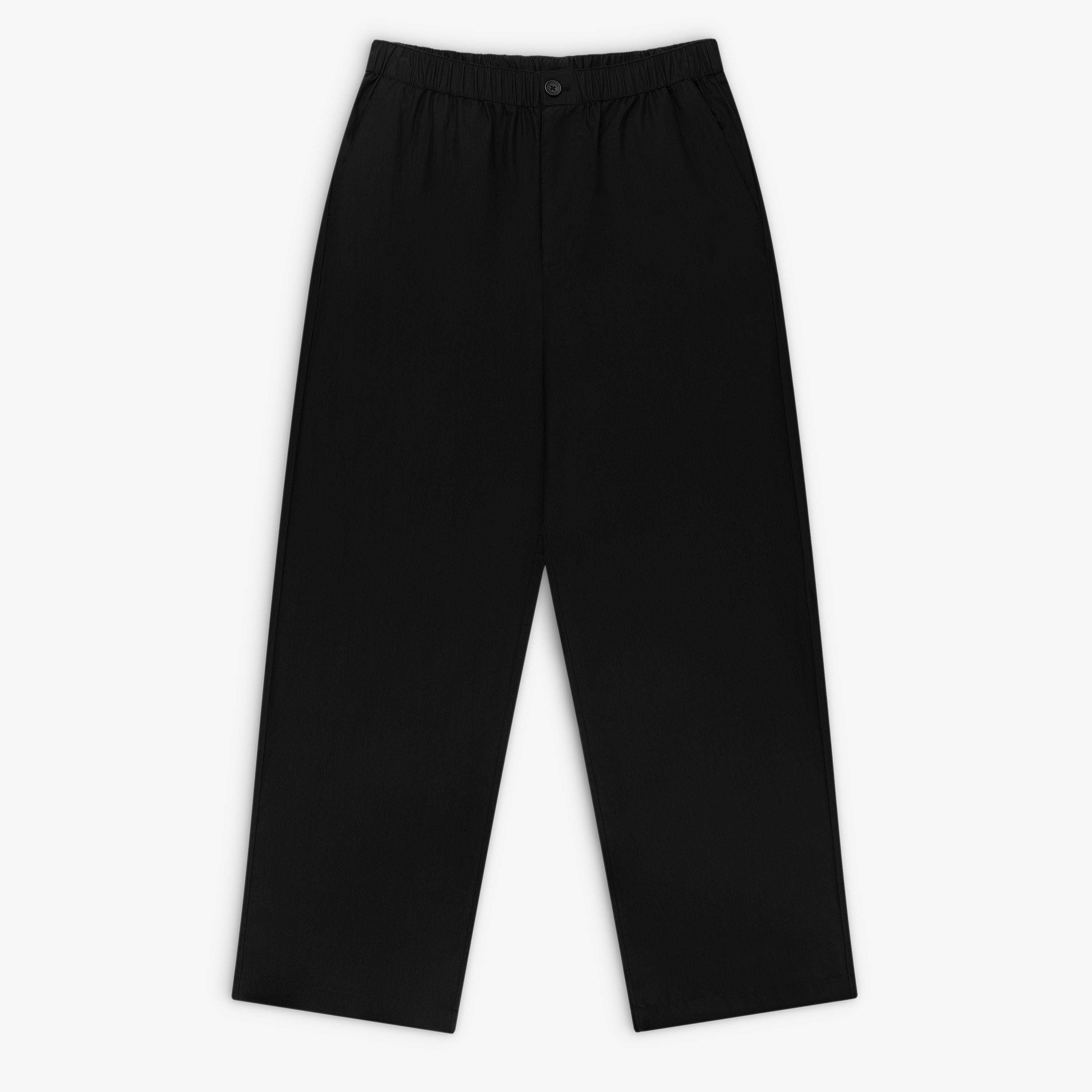 aim-leon-dore-relaxed-cotton-trouser-schwarz image 1