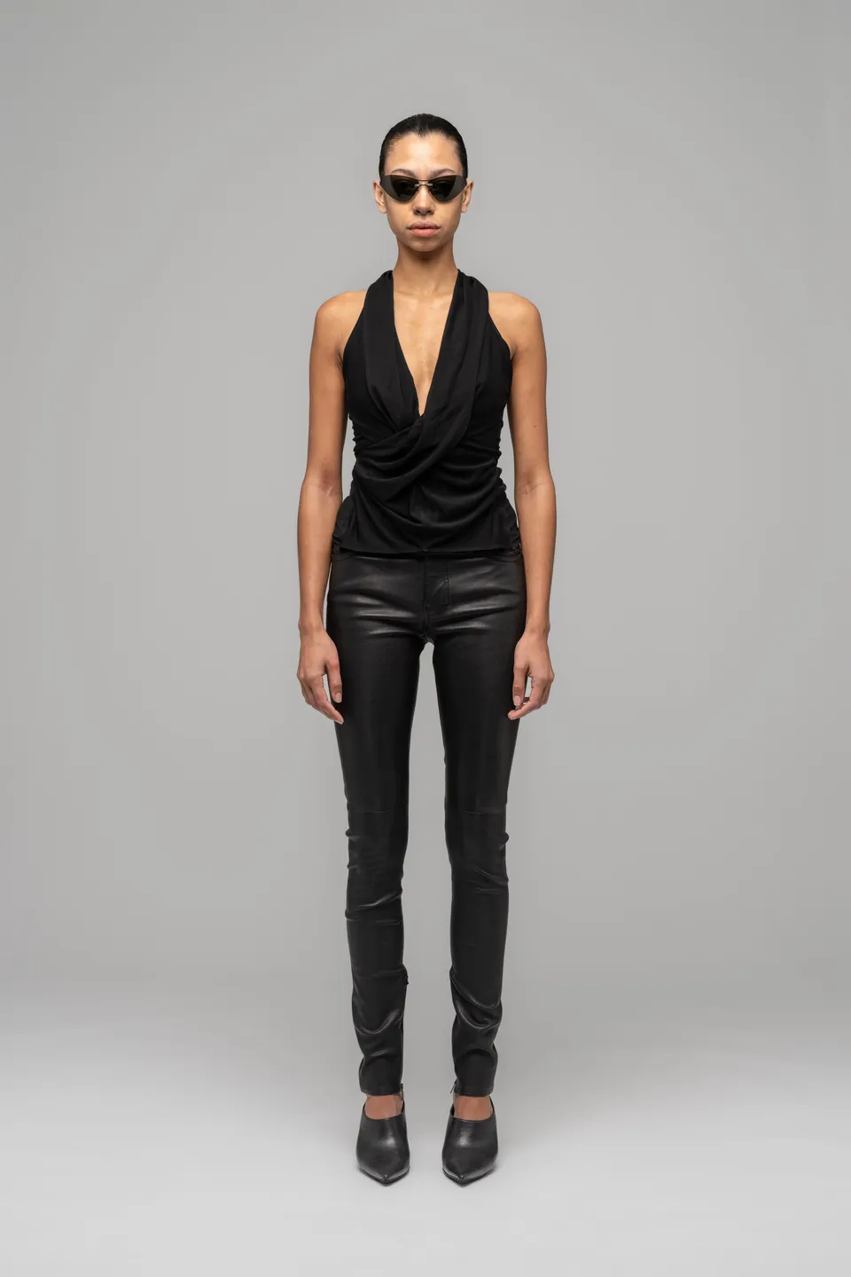 032c-draped-swan-evening-top-tech-jersey-longsleeve image 1