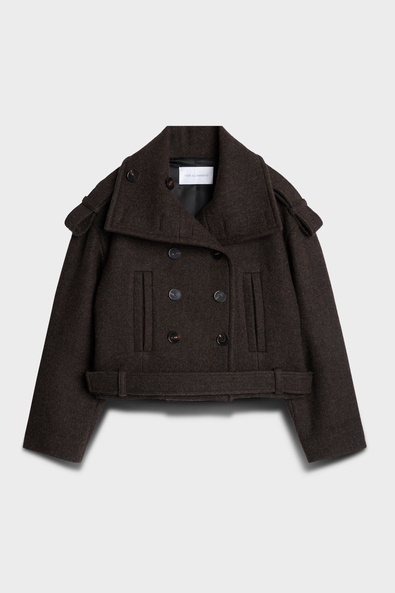 7-for-all-mankind-double-breasted-high-neck-kurzmantel-wool-chestnut image 1