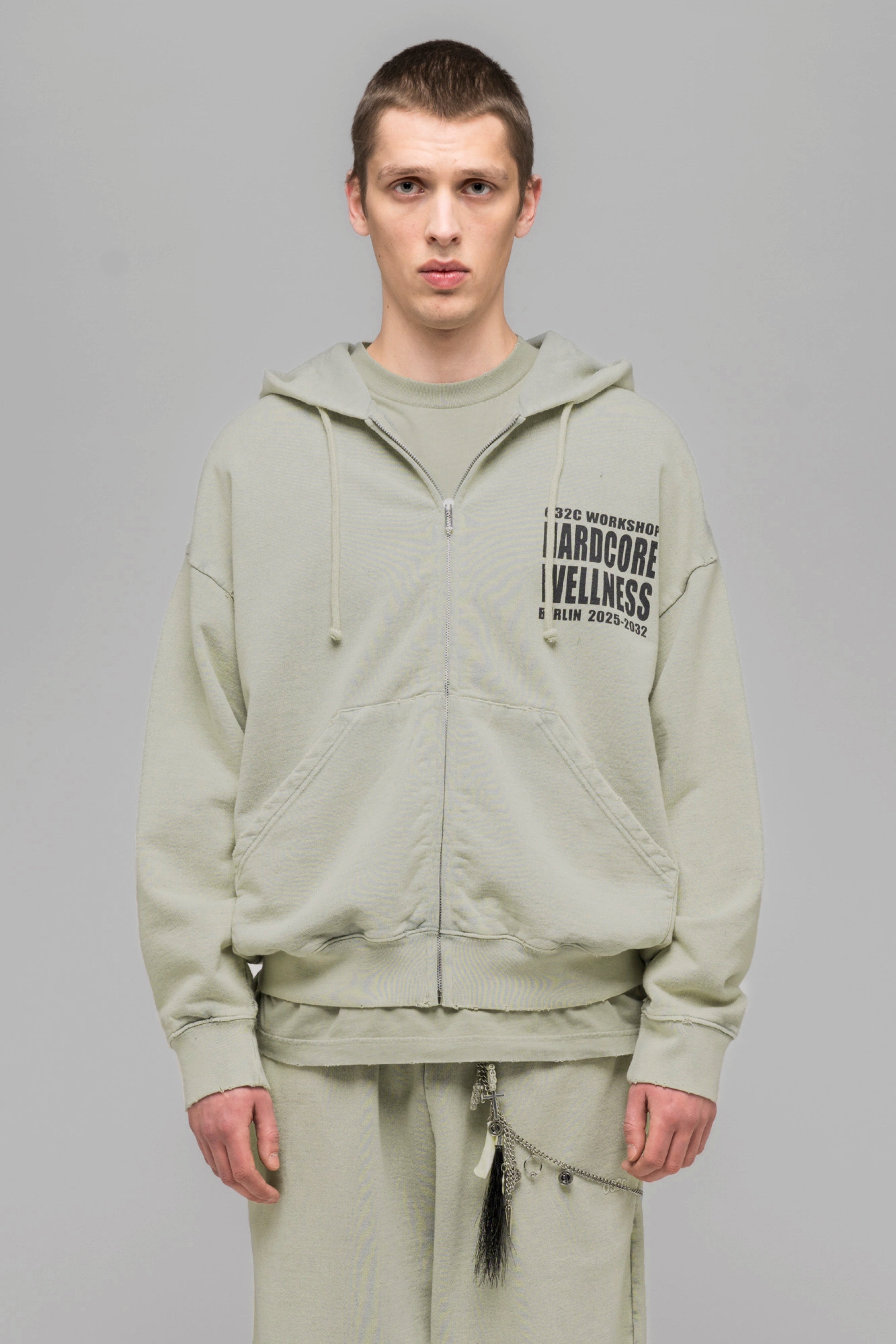 032c-zip-up-hardcore-wellness-hoodie-jacke-faded image 5